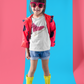 Flower Power Skate-Kids Short Sleeve Tee - Darlin Primrose