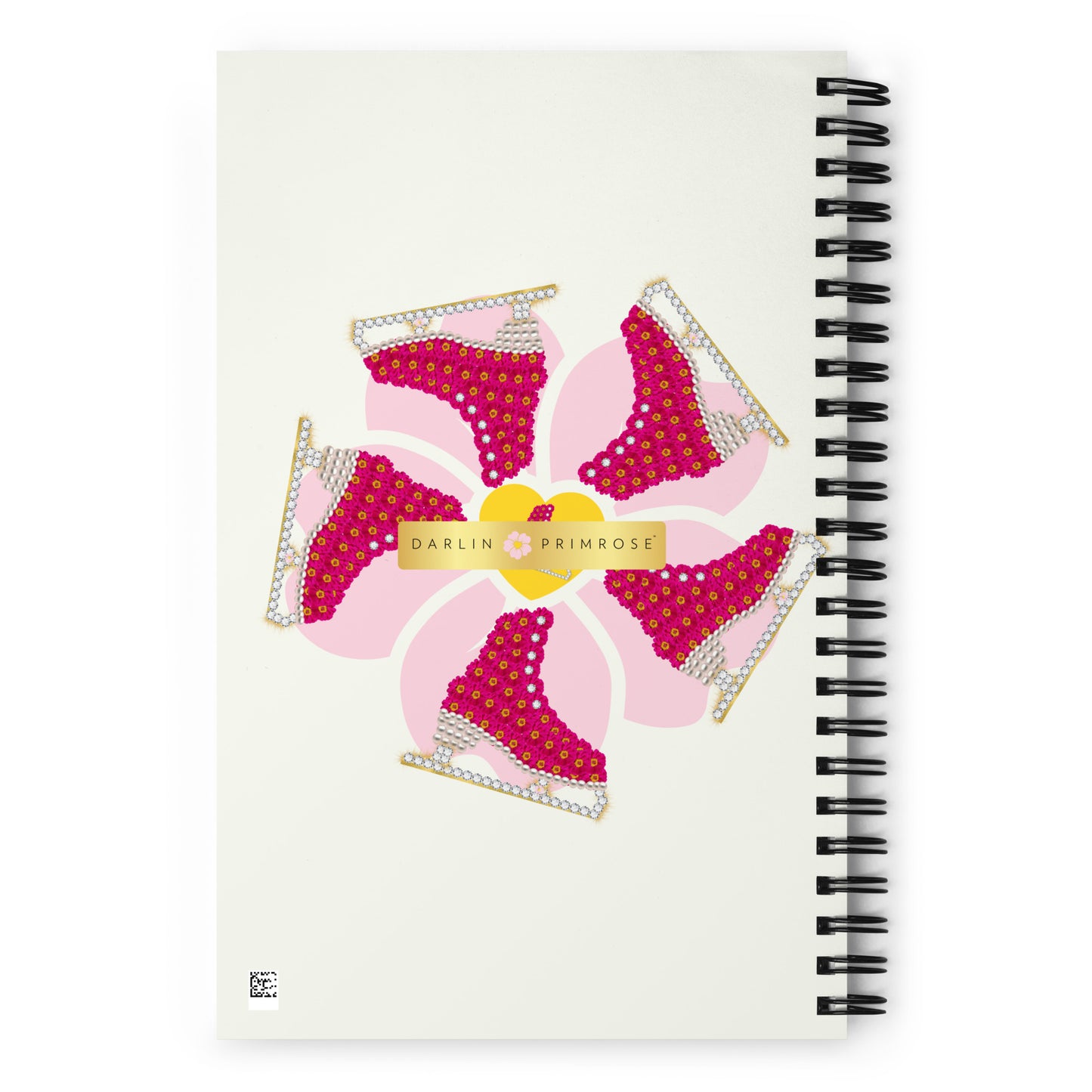 Flower Power Skates-Spiral notebook - Darlin Primrose