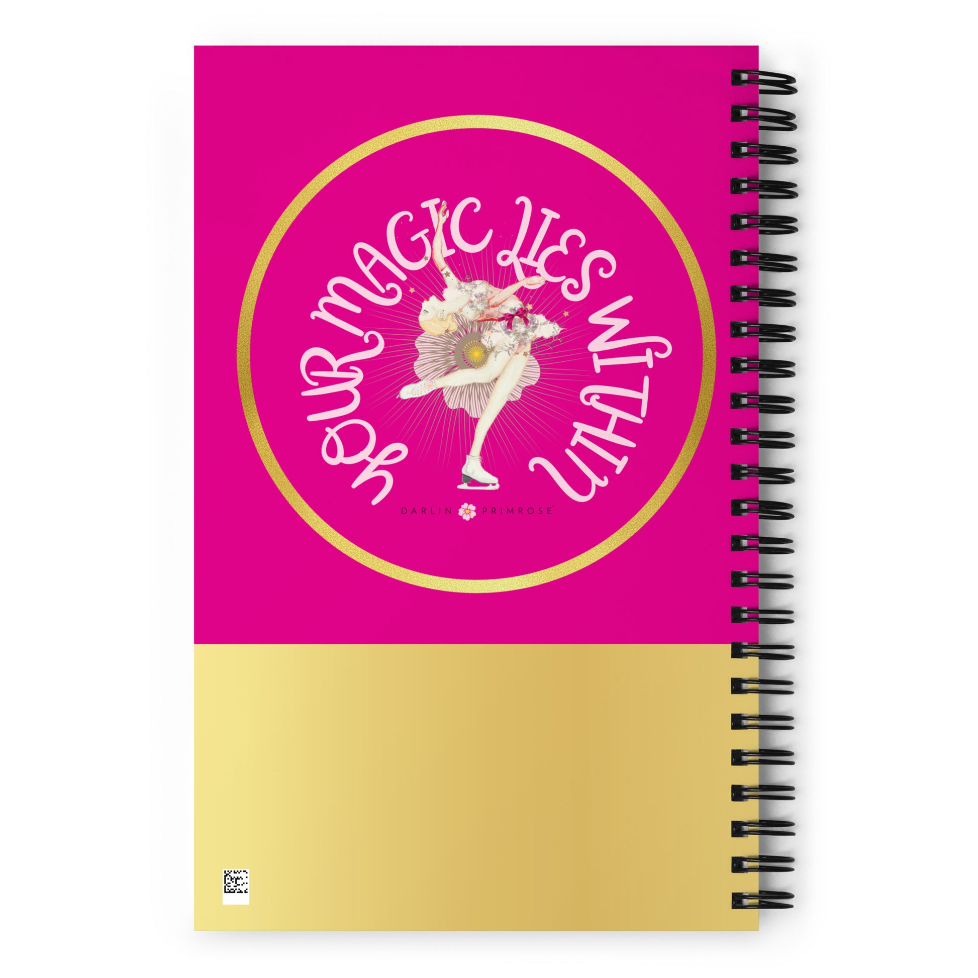 Your MAGIC lies within™ Layback Ice Skater - Spiral notebook - Darlin Primrose