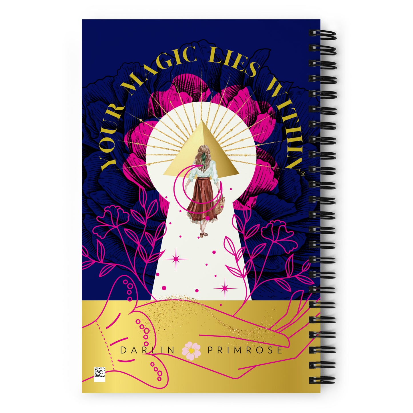 Your MAGIC lies within® Key to Happiness -Spiral notebook - Darlin Primrose