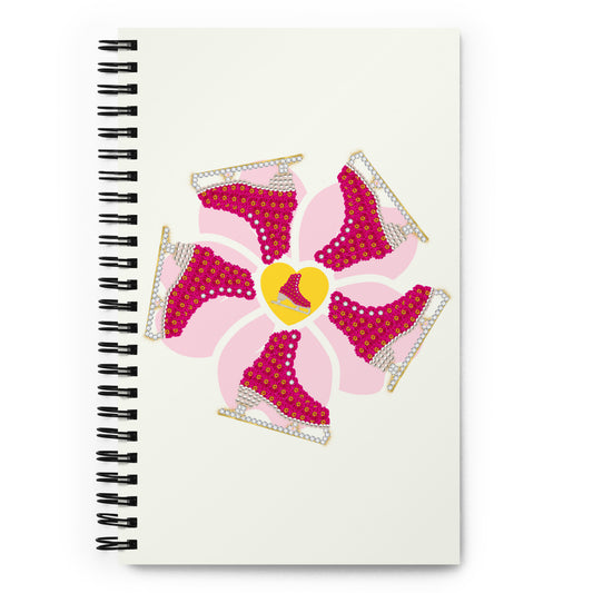 Flower Power Skates-Spiral notebook - Darlin Primrose