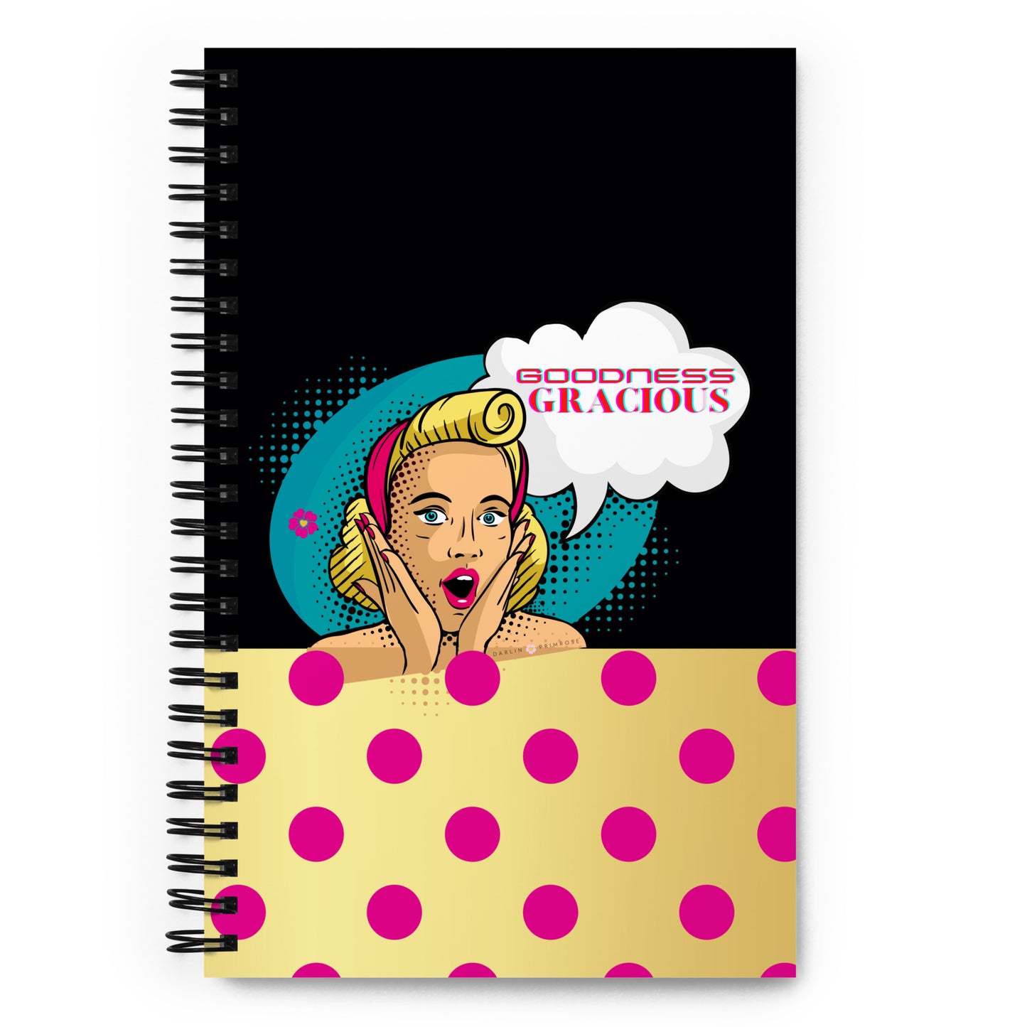 Goodness Gracious Retro- Spiral notebook - Darlin Primrose