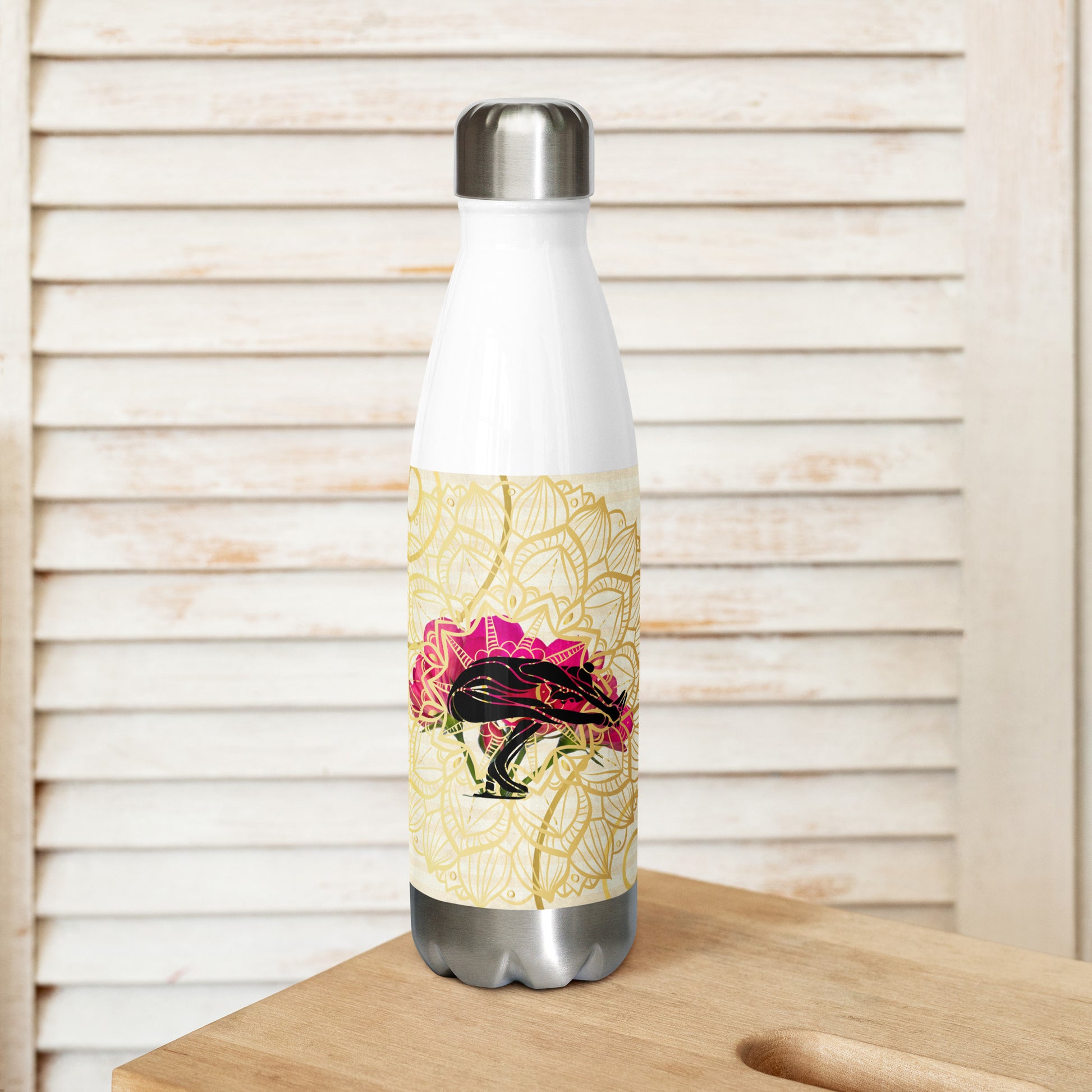 Zen Skater-Stainless Steel Water Bottle - Darlin Primrose