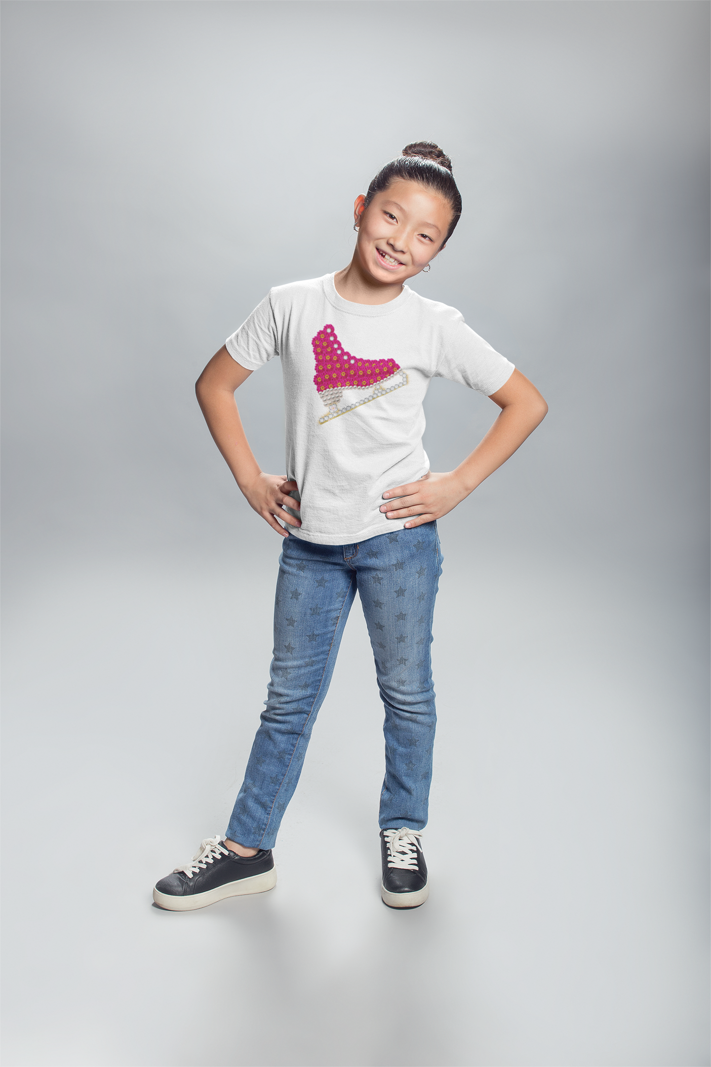 Flower Power Skate-Kids Short Sleeve Tee - Darlin Primrose