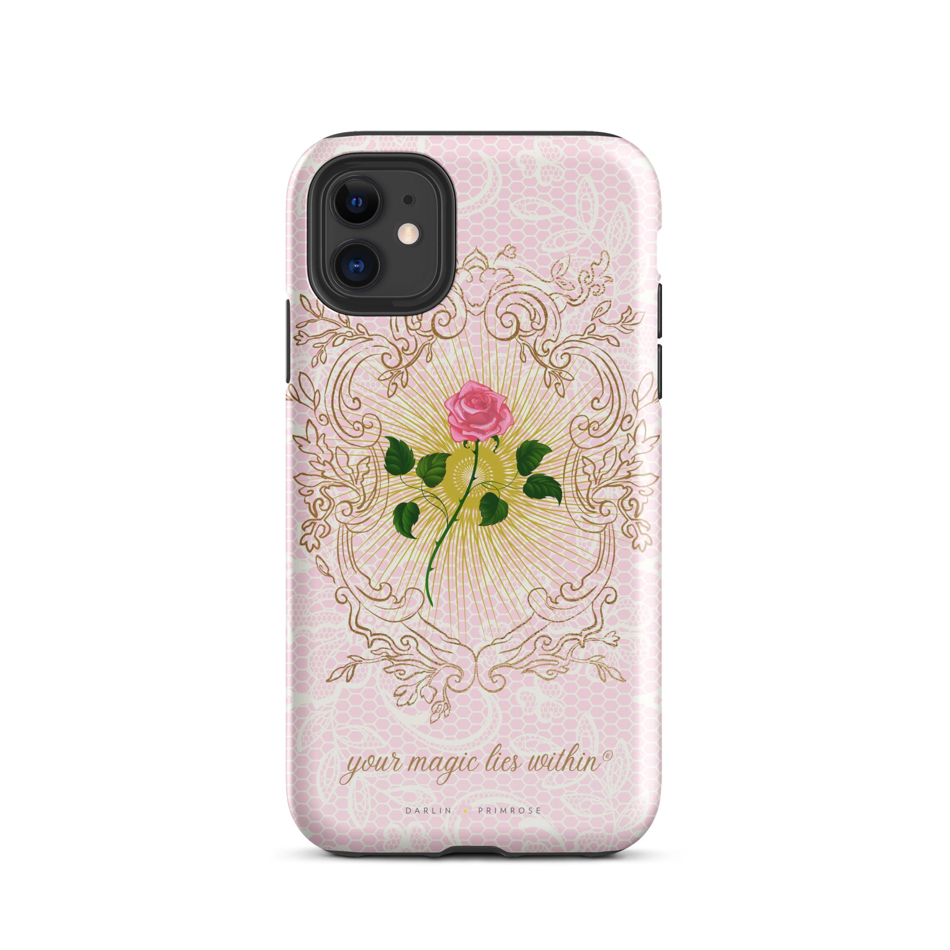 Your MAGIC lies within® Pink Rose - Tough Case for iPhone® - Darlin Primrose