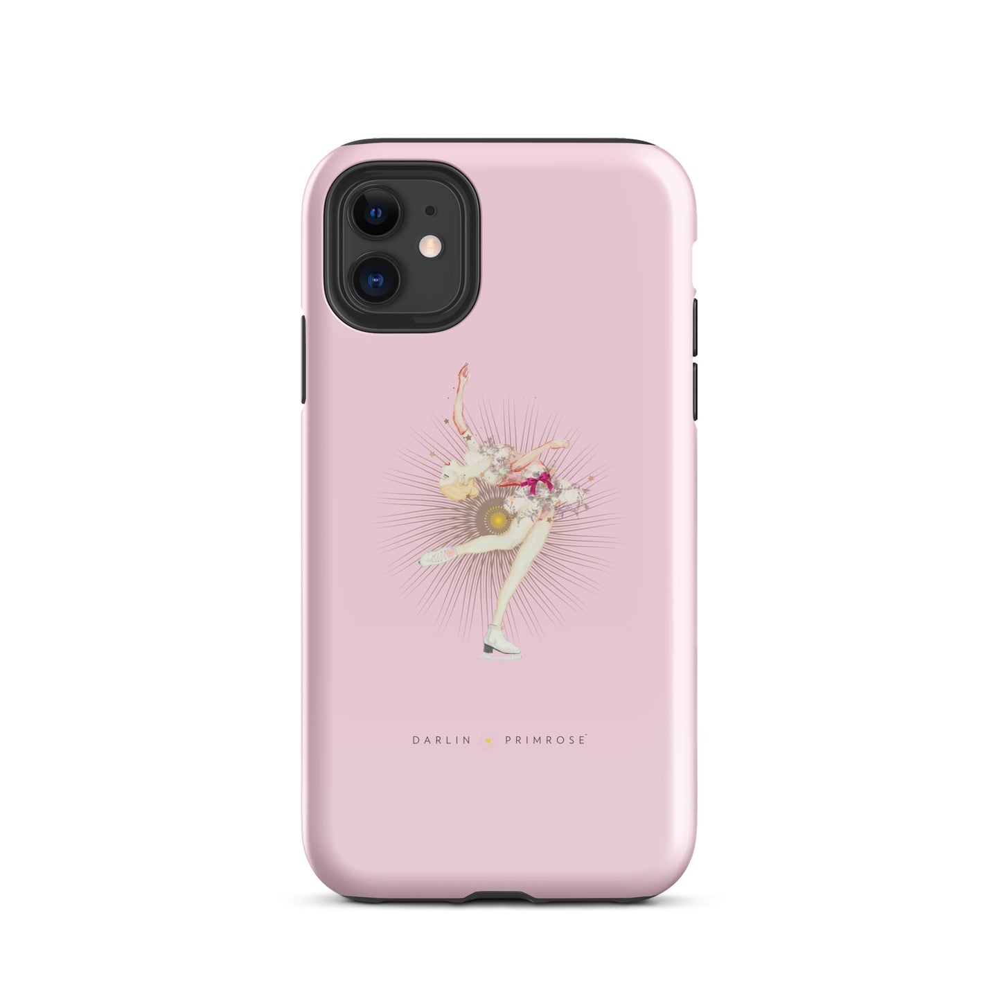 Layback Ice Skater ( Rose Pink) Tough Case for iPhone® - Darlin Primrose