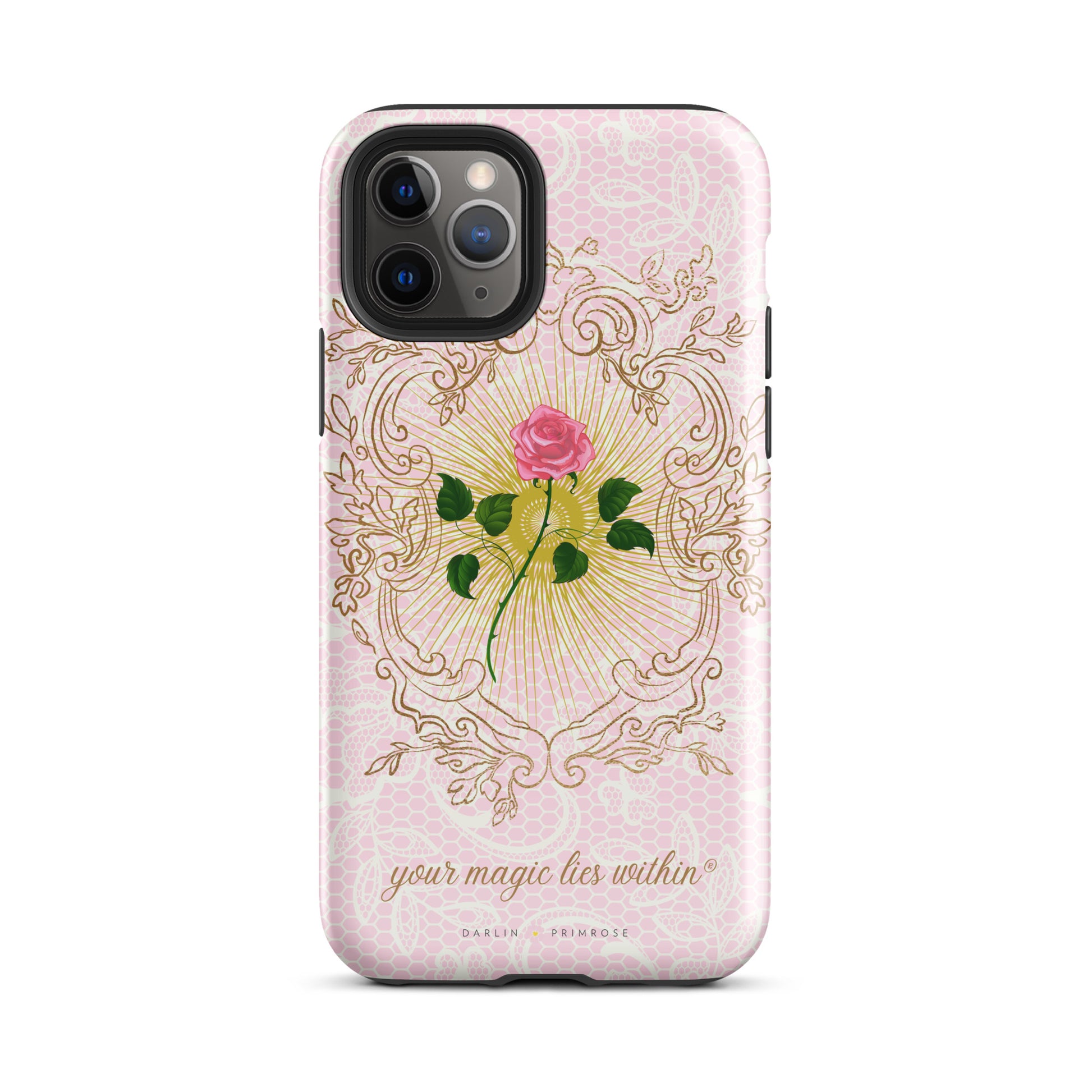 Your MAGIC lies within® Pink Rose - Tough Case for iPhone® - Darlin Primrose