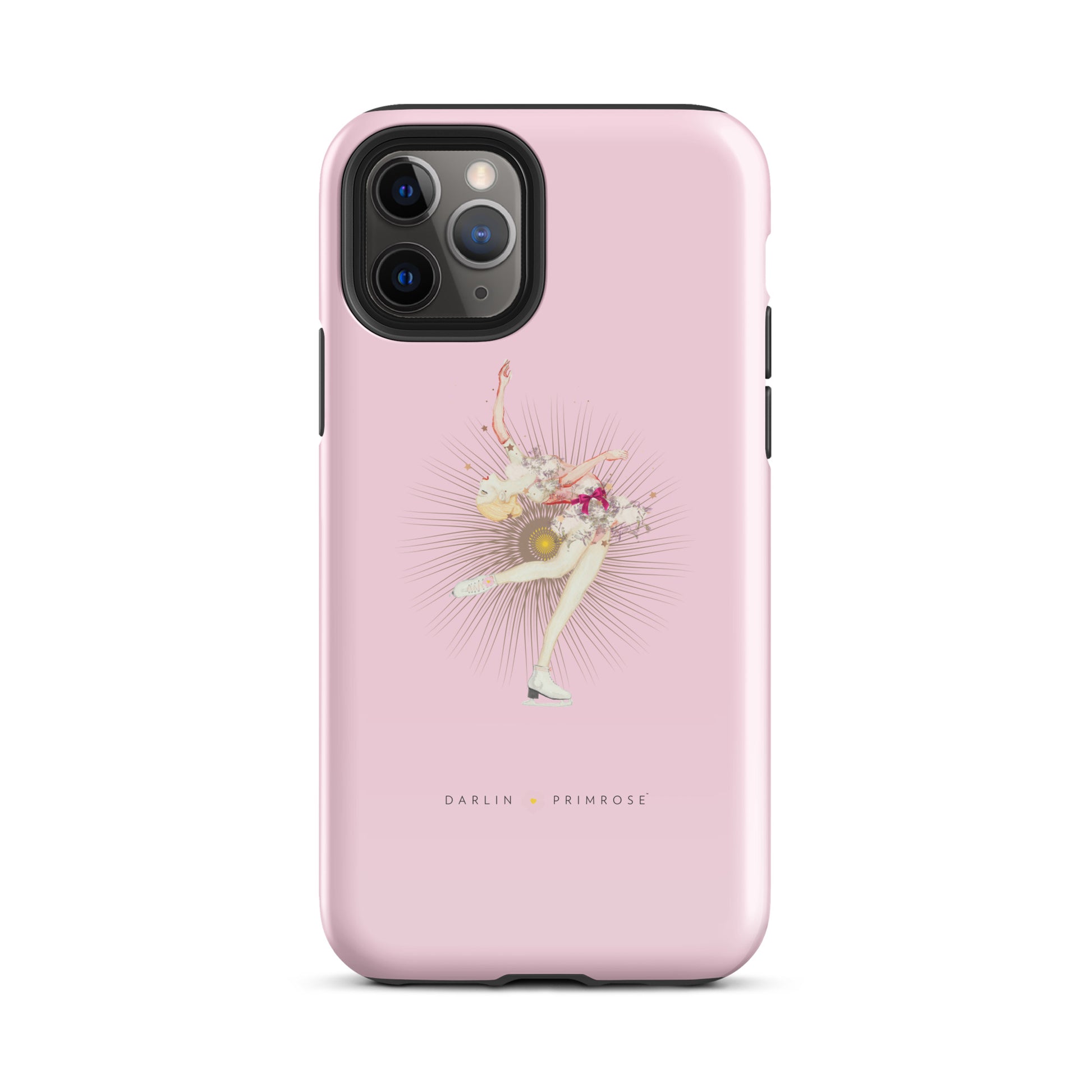 Layback Ice Skater ( Rose Pink) Tough Case for iPhone® - Darlin Primrose