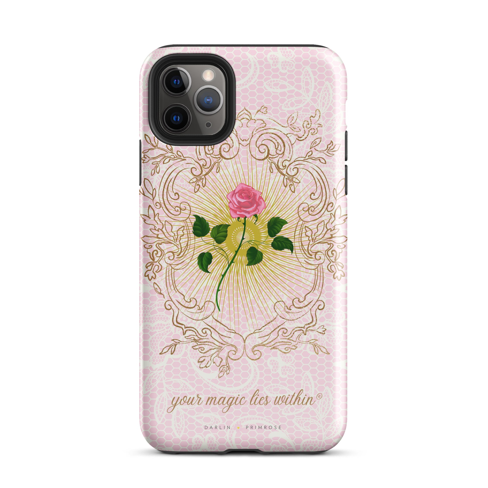 Your MAGIC lies within® Pink Rose - Tough Case for iPhone® - Darlin Primrose