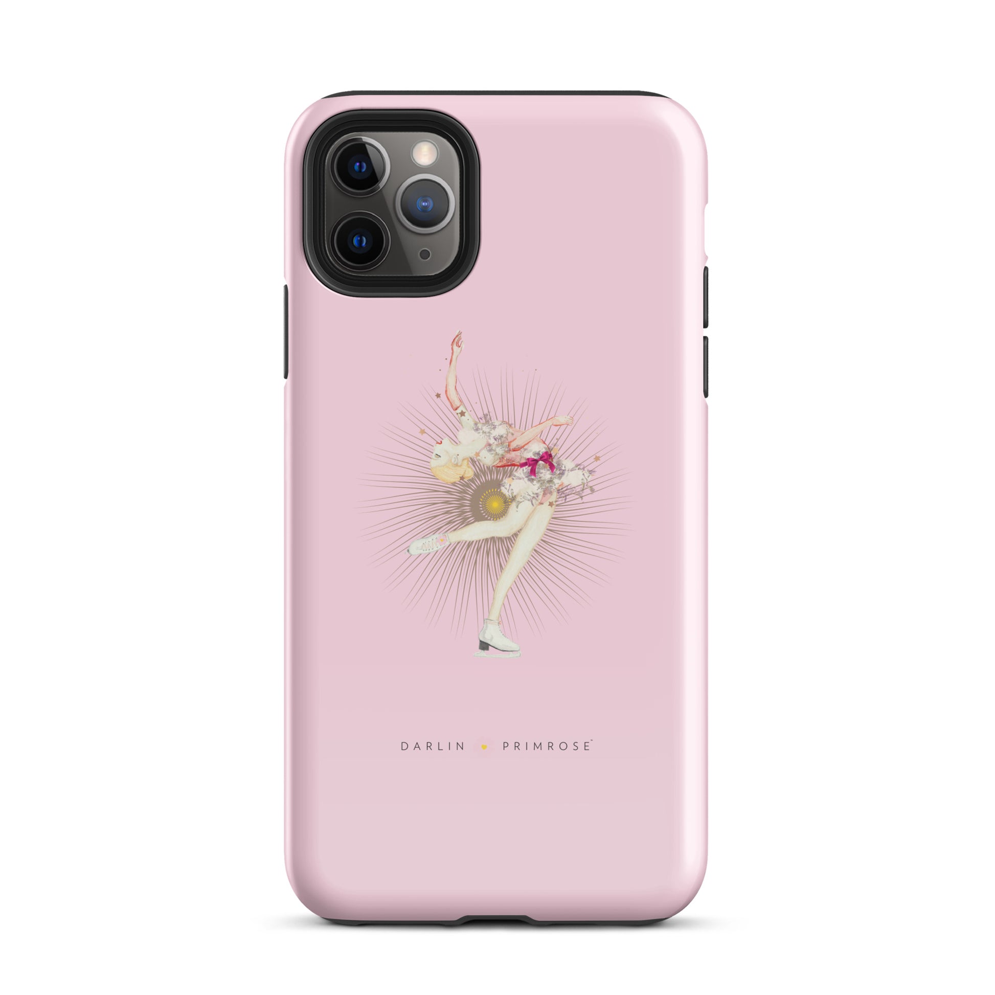 Layback Ice Skater ( Rose Pink) Tough Case for iPhone® - Darlin Primrose