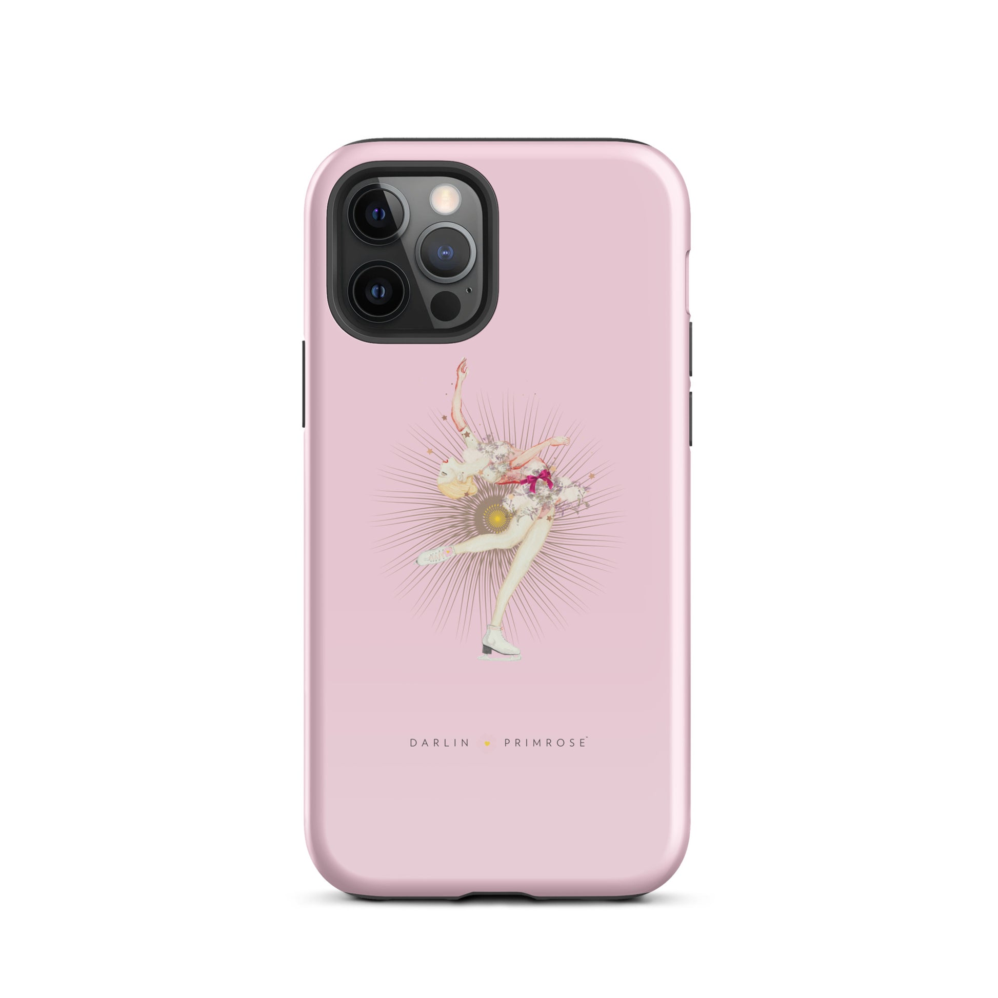 Layback Ice Skater ( Rose Pink) Tough Case for iPhone® - Darlin Primrose