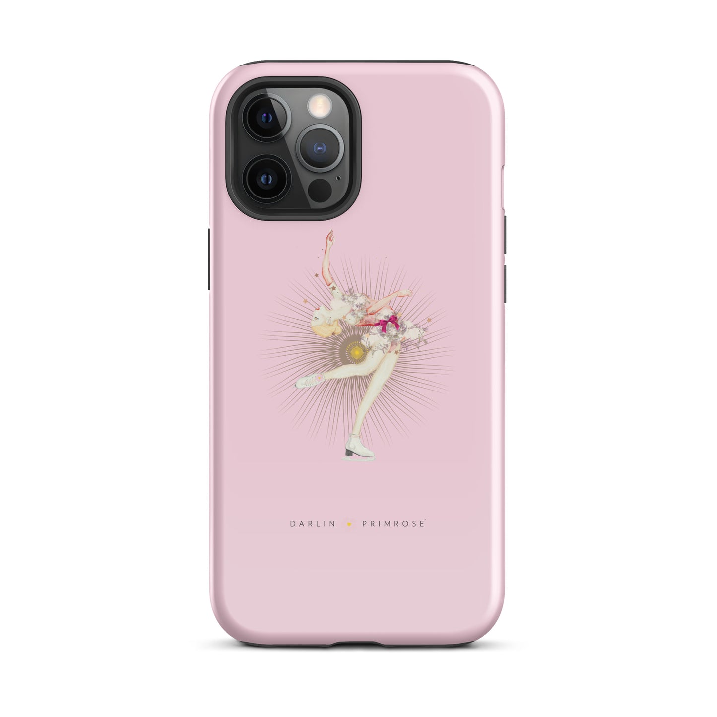 Layback Ice Skater ( Rose Pink) Tough Case for iPhone® - Darlin Primrose