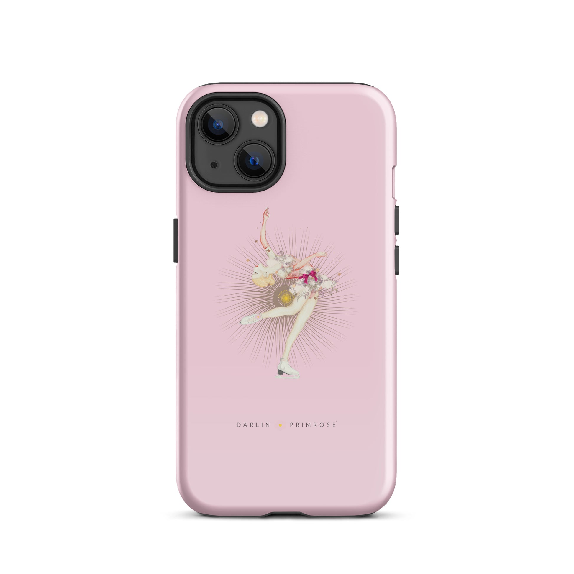 Layback Ice Skater ( Rose Pink) Tough Case for iPhone® - Darlin Primrose