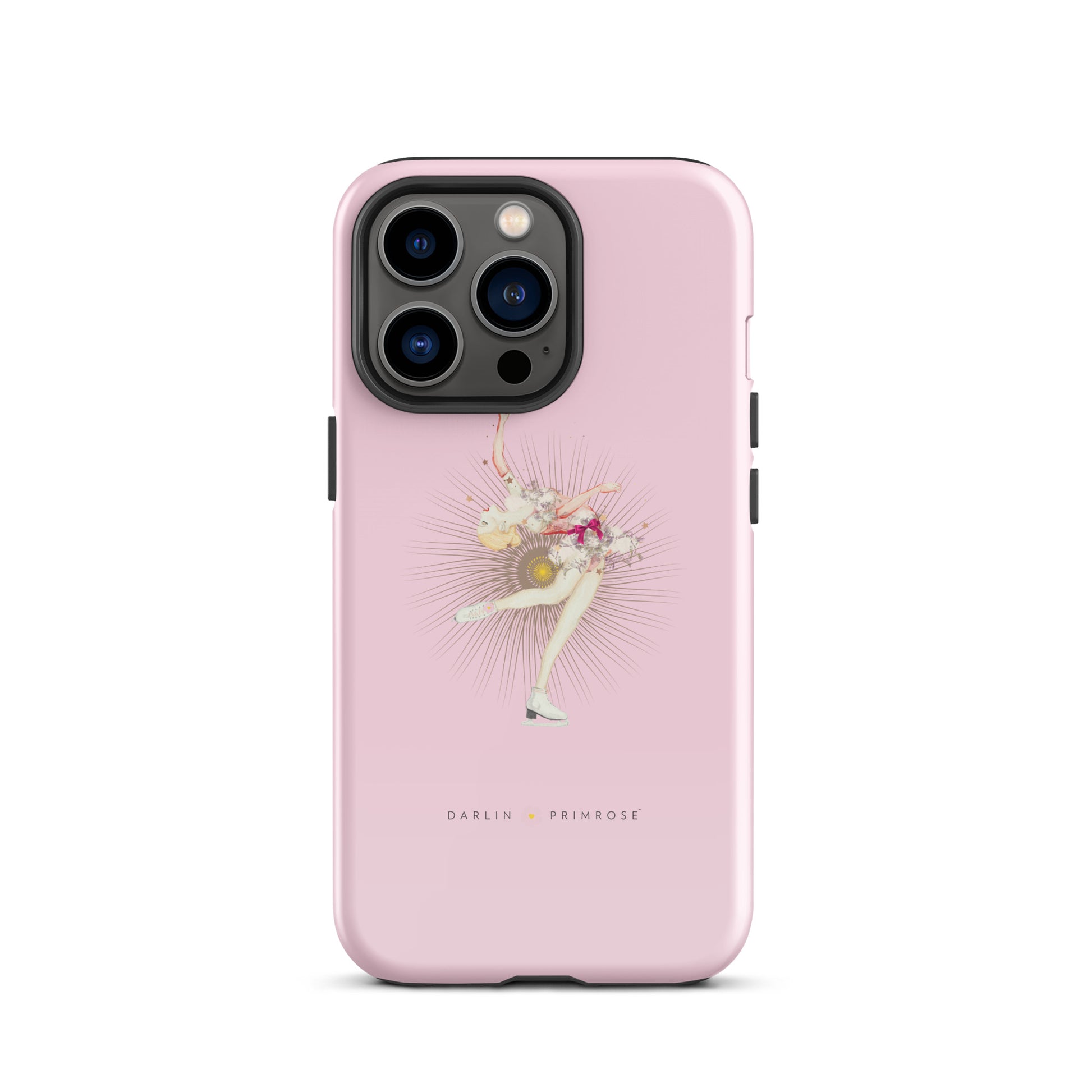 Layback Ice Skater ( Rose Pink) Tough Case for iPhone® - Darlin Primrose