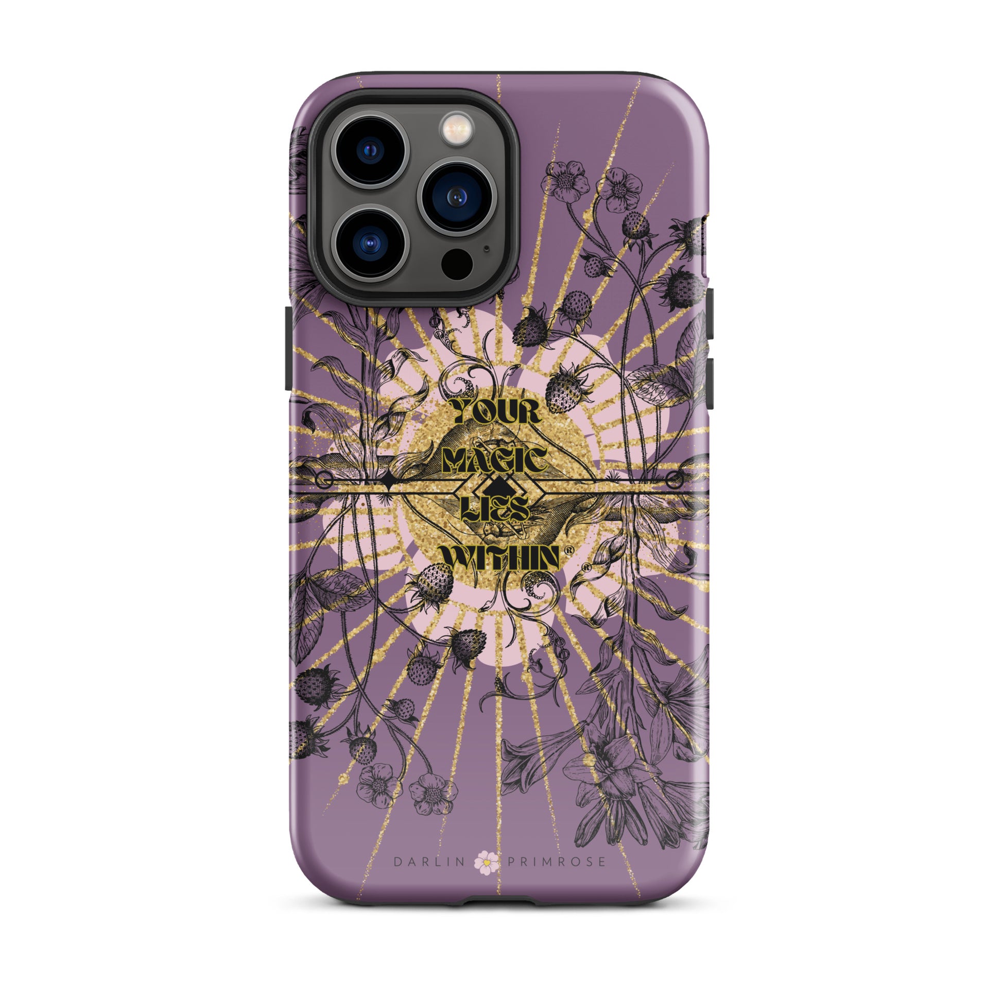 Your MAGIC lies within® Mirror Botanical -Tough Case for iPhone® - Darlin Primrose