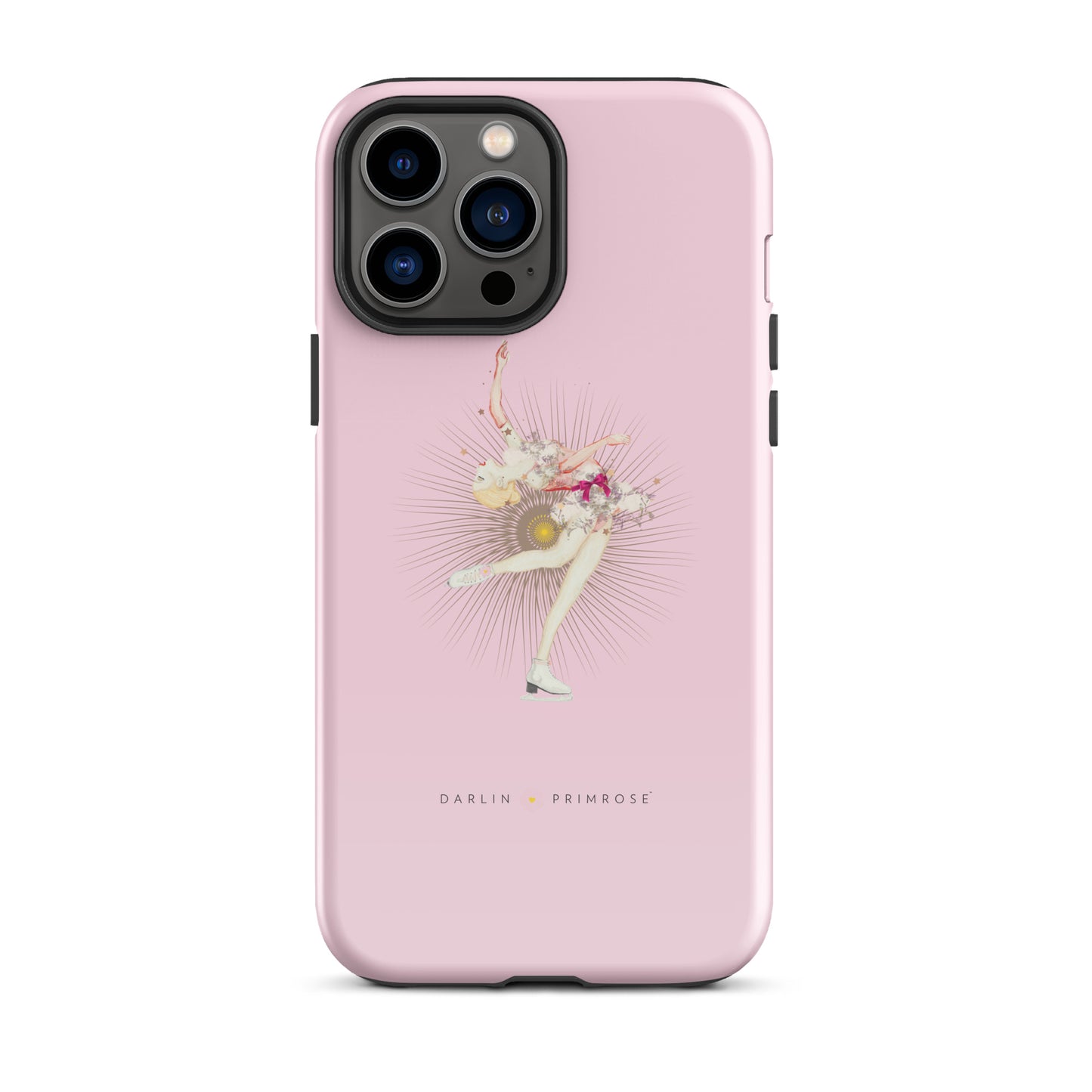 Layback Ice Skater ( Rose Pink) Tough Case for iPhone® - Darlin Primrose