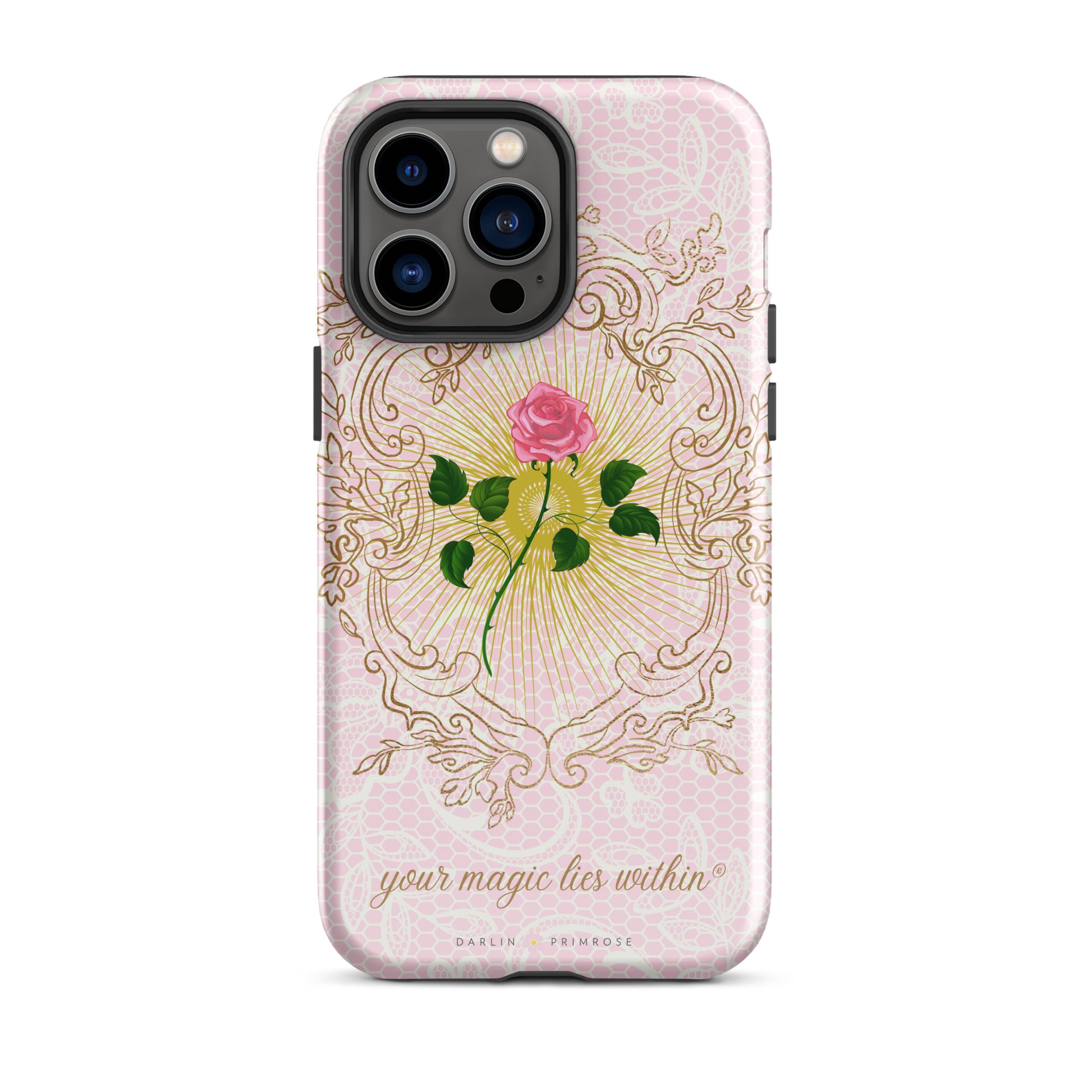 Your MAGIC lies within® Pink Rose - Tough Case for iPhone® - Darlin Primrose