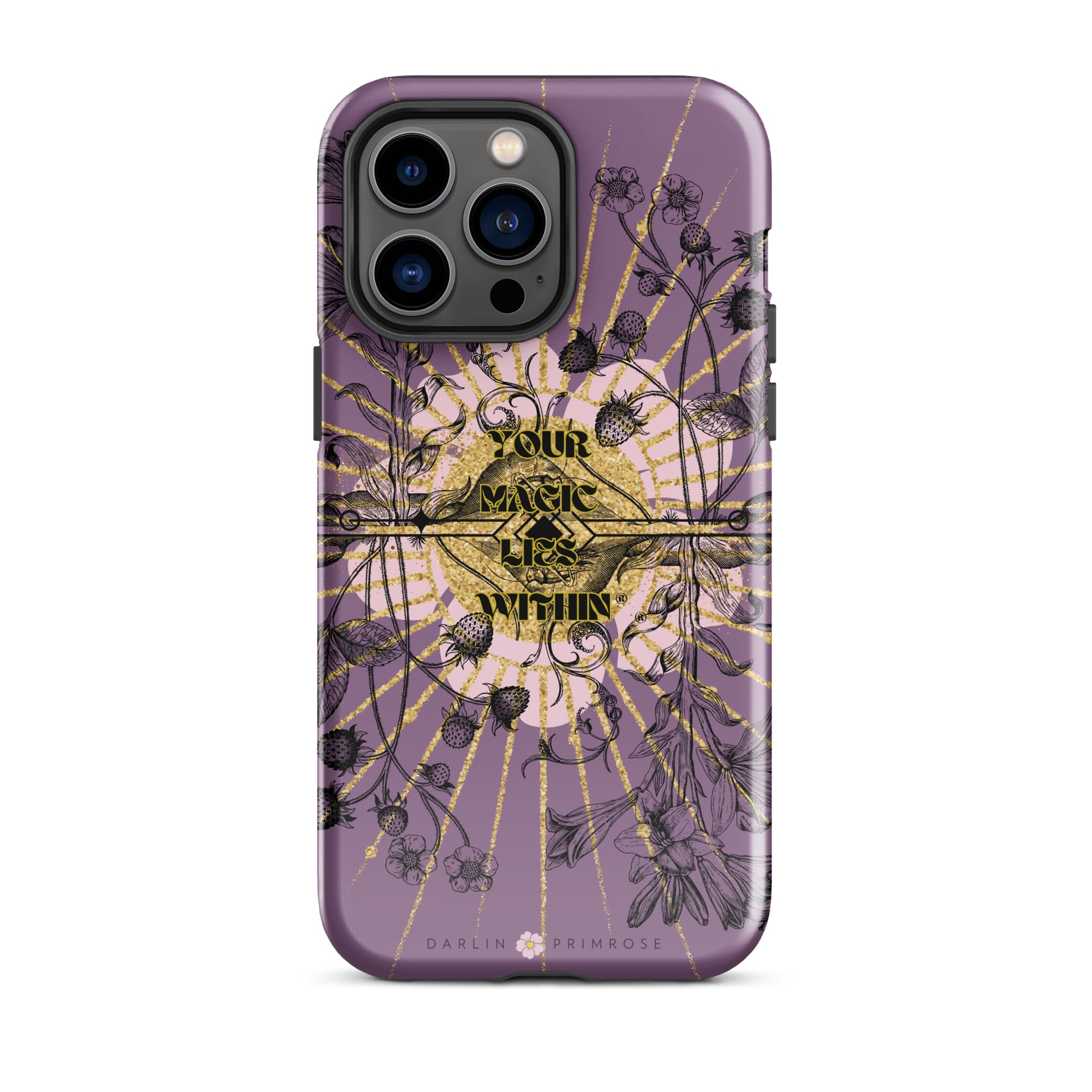 Your MAGIC lies within® Mirror Botanical -Tough Case for iPhone® - Darlin Primrose