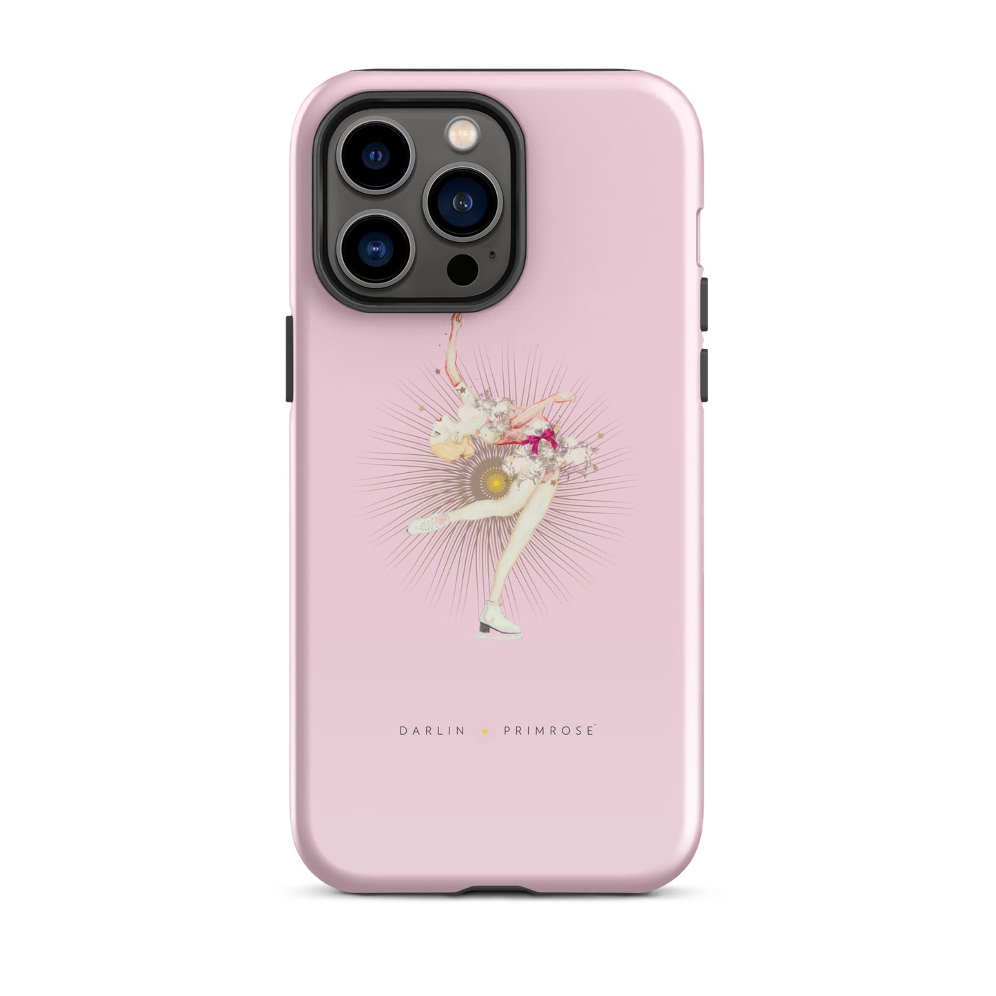 Layback Ice Skater ( Rose Pink) Tough Case for iPhone® - Darlin Primrose