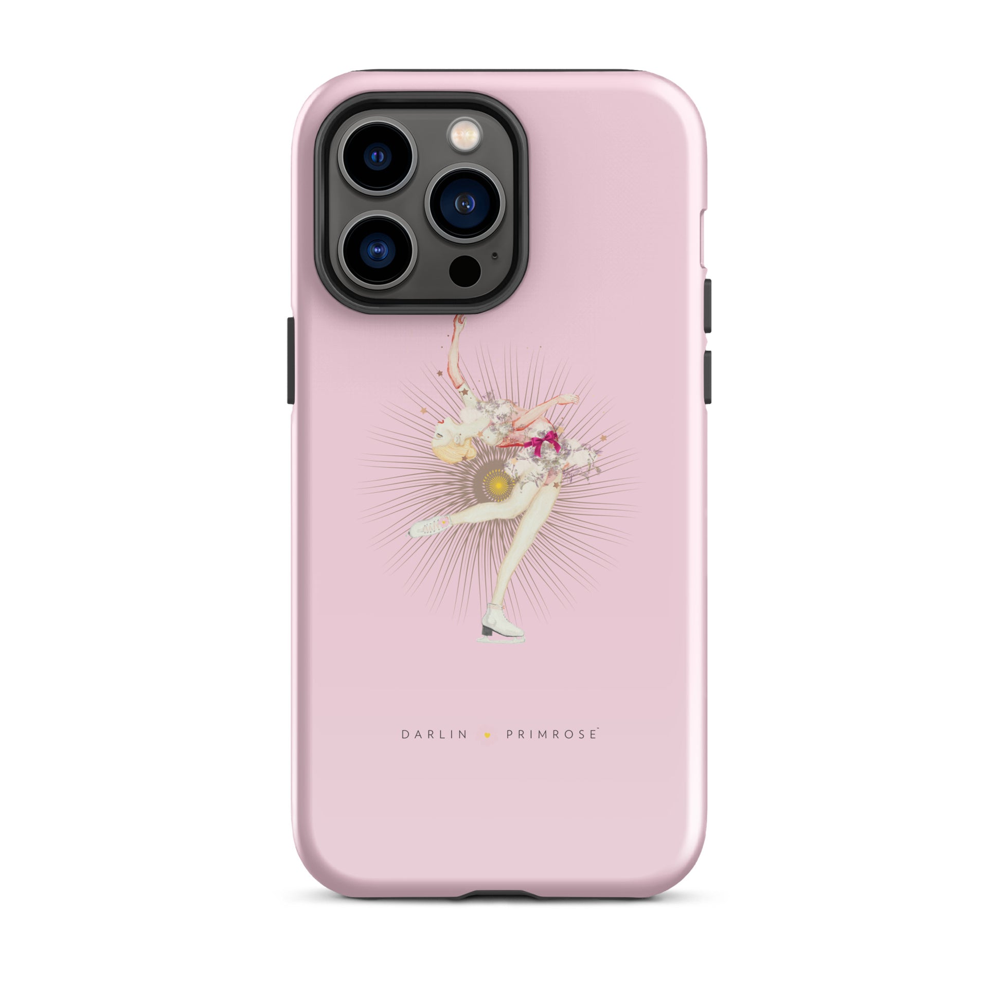 Layback Ice Skater ( Rose Pink) Tough Case for iPhone® - Darlin Primrose