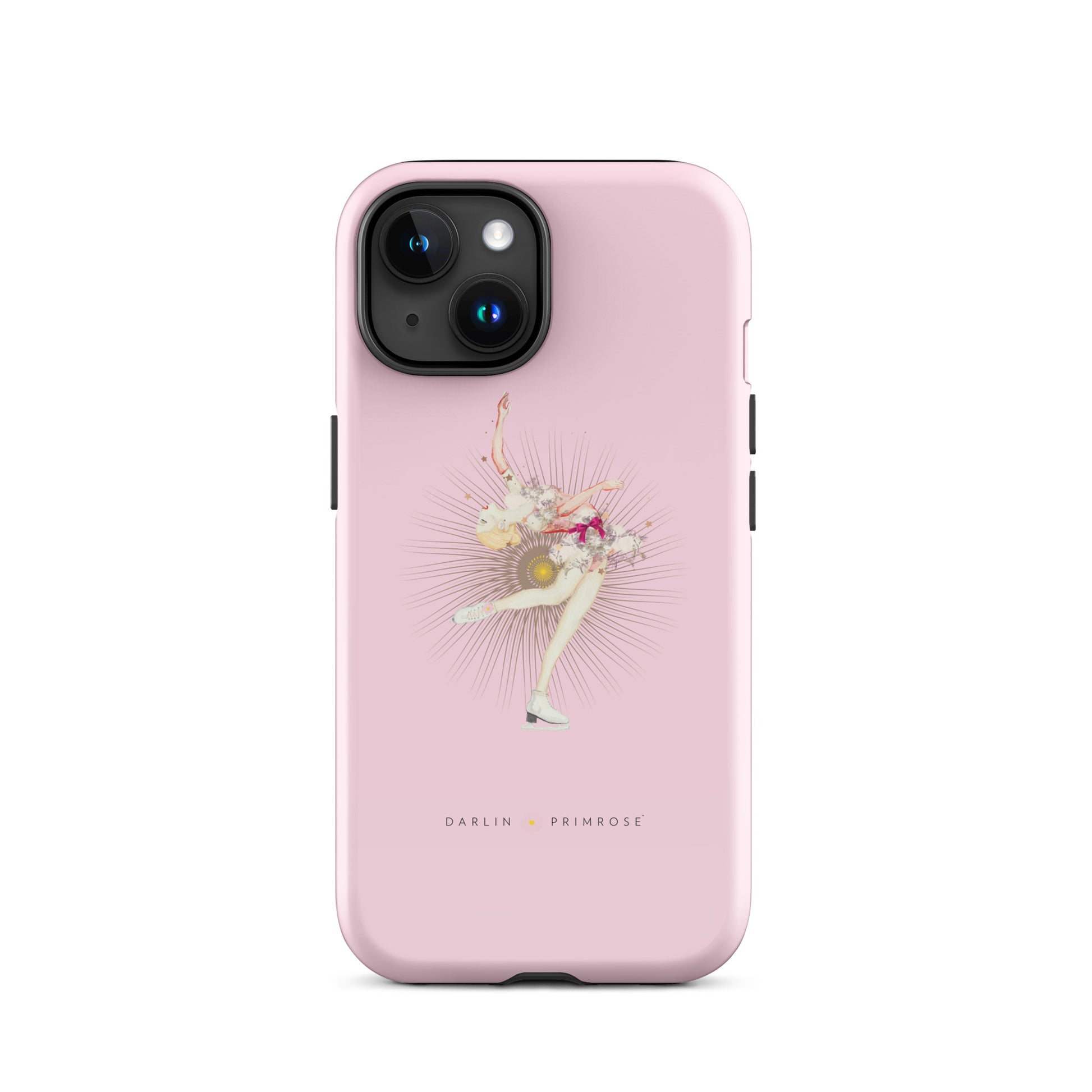 Layback Ice Skater ( Rose Pink) Tough Case for iPhone® - Darlin Primrose