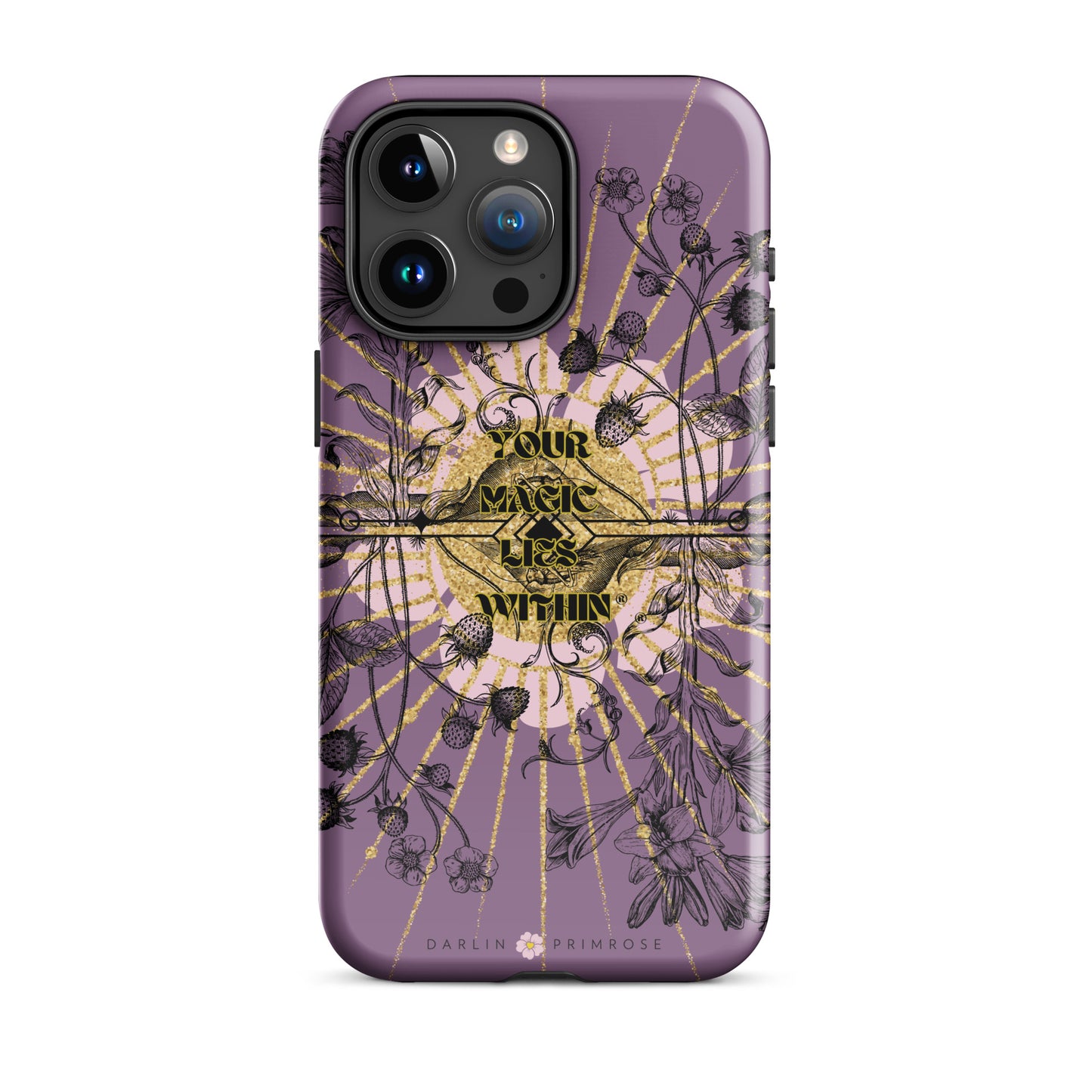 Your MAGIC lies within® Mirror Botanical -Tough Case for iPhone® - Darlin Primrose