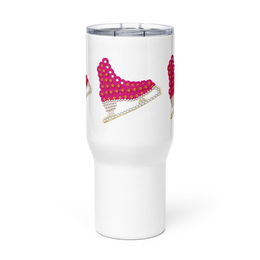 Flower Power Skate- Travel mug with a handle - Darlin Primrose