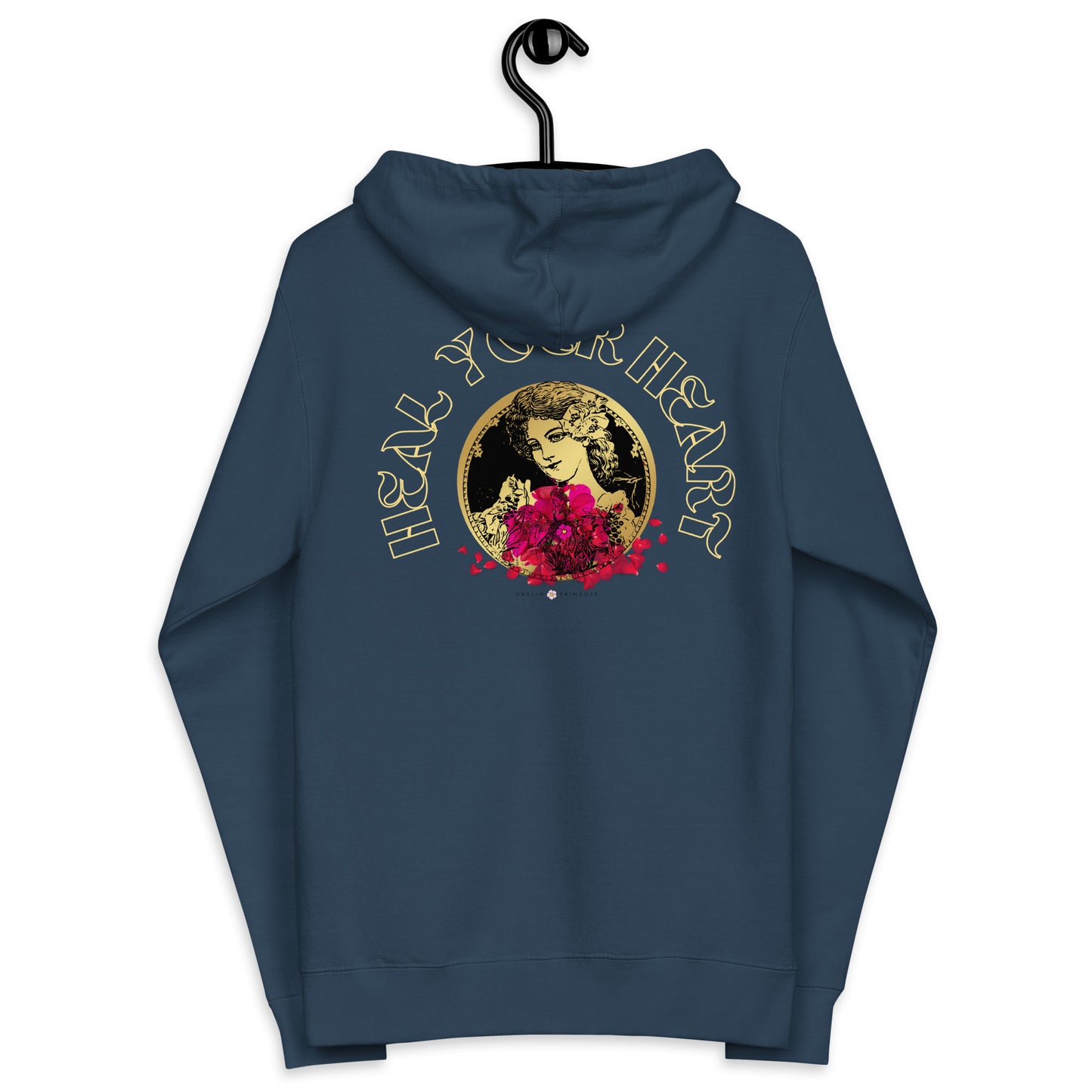 Heal Your Heart -Unisex fleece zip up hoodie - Darlin Primrose