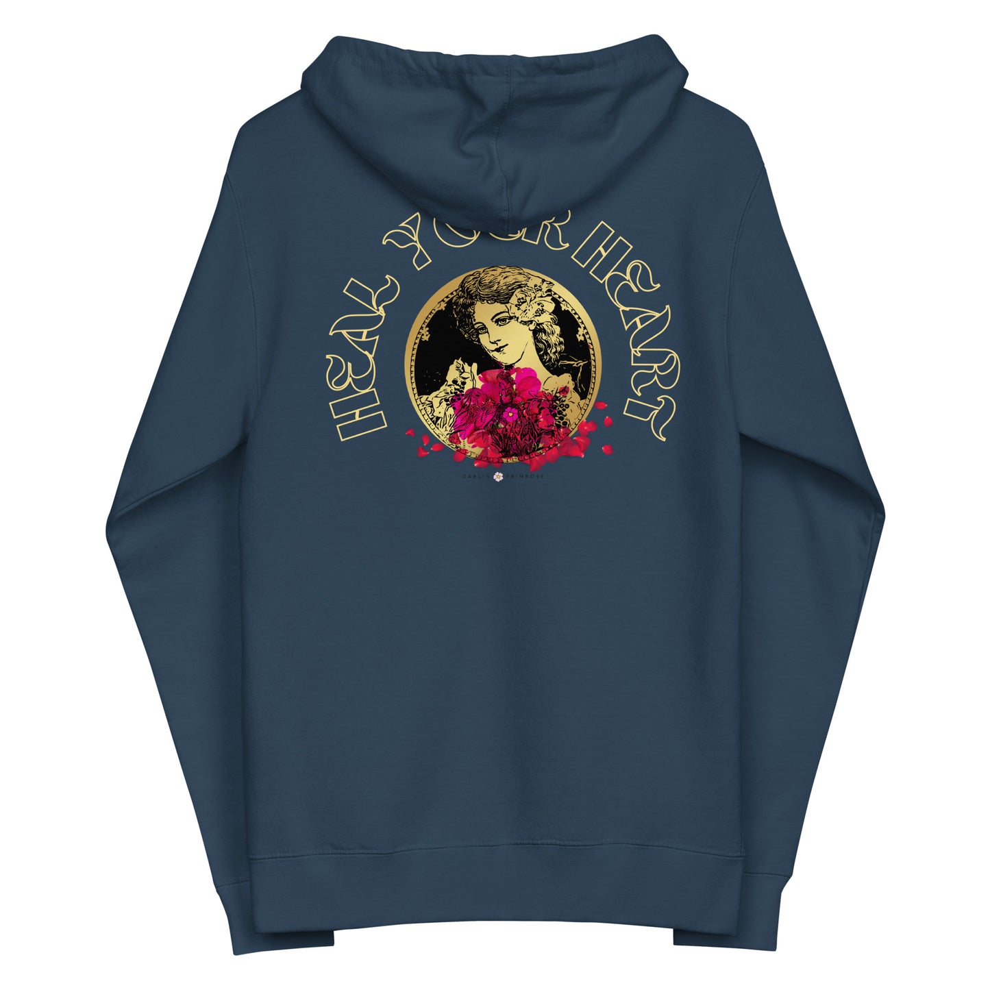 Heal Your Heart -Unisex fleece zip up hoodie - Darlin Primrose