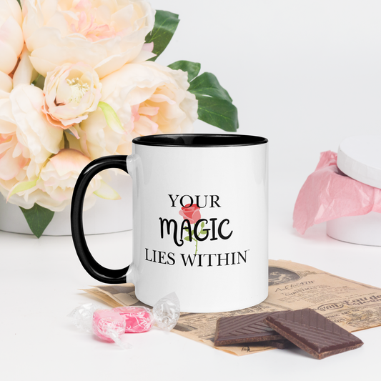 Your MAGIC lies within™ Mug with Color Inside - Darlin Primrose