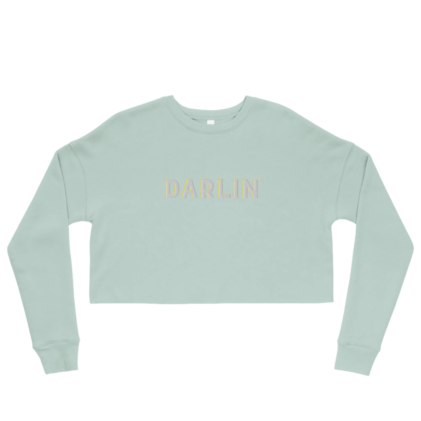 Close-up on the cozy fabric and signature Darlin® logo – perfect for whimsical fashion lovers.