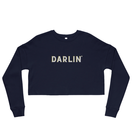 Humblebrag in your Darlin® Crop Sweatshirt – Soft pink, playful, and trendy.  