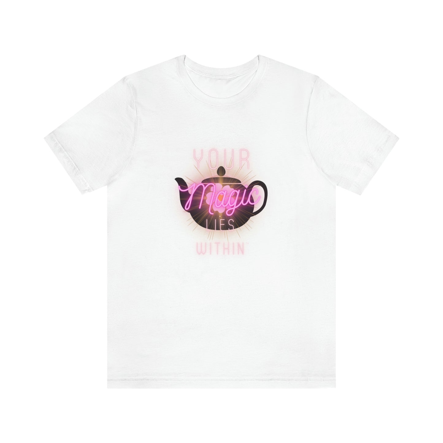 Your MAGIC lies within™ Tea Pot-Unisex Jersey Short Sleeve Tee- Darlin Primrose™