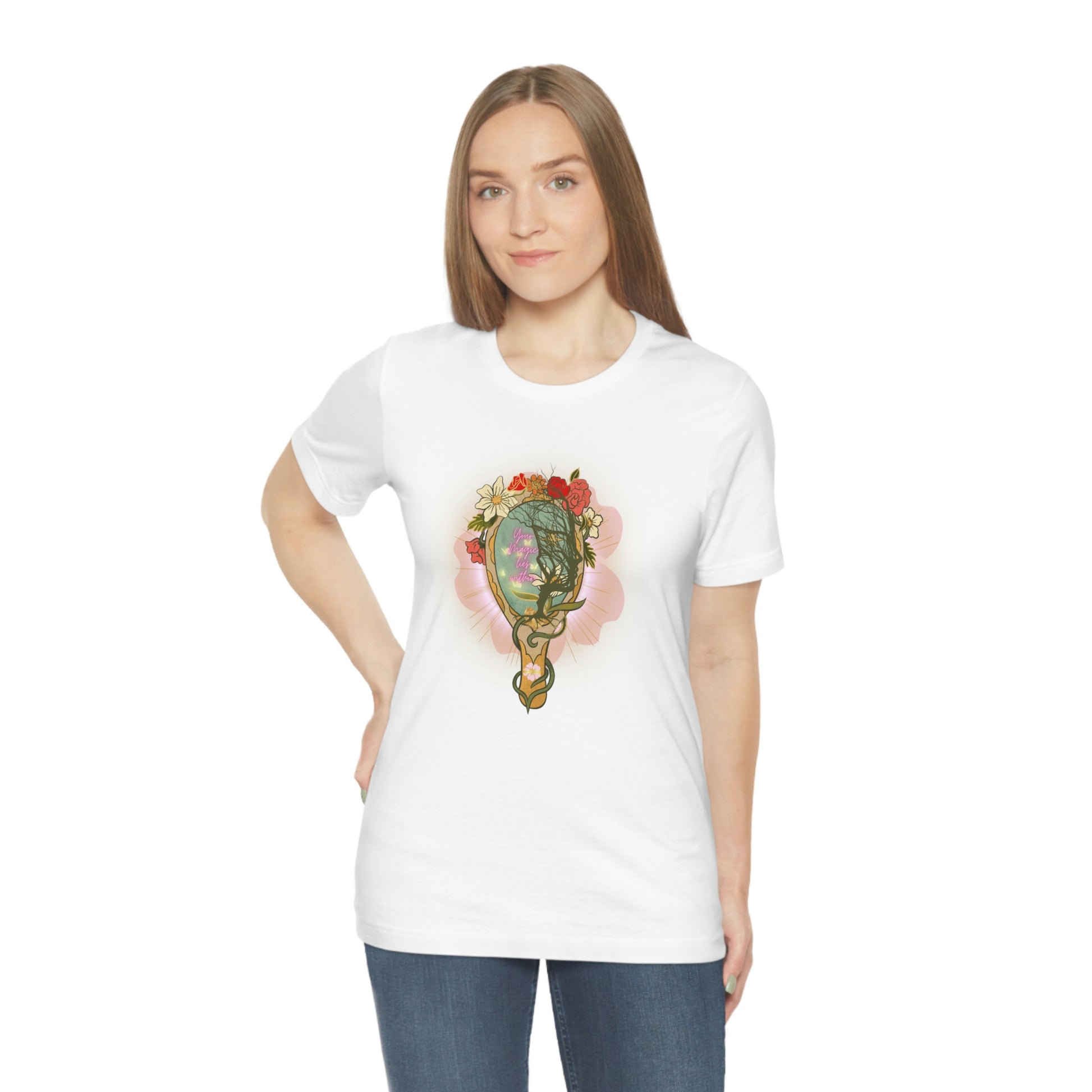 Your MAGIC lies within™ Mirror Unisex Jersey Short Sleeve Tee - Darlin Primrose