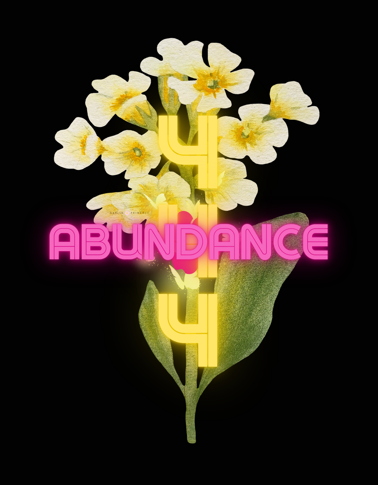 Abundance 444™ Primrose Unisex Jersey Short Sleeve Tee - Darlin Primrose™