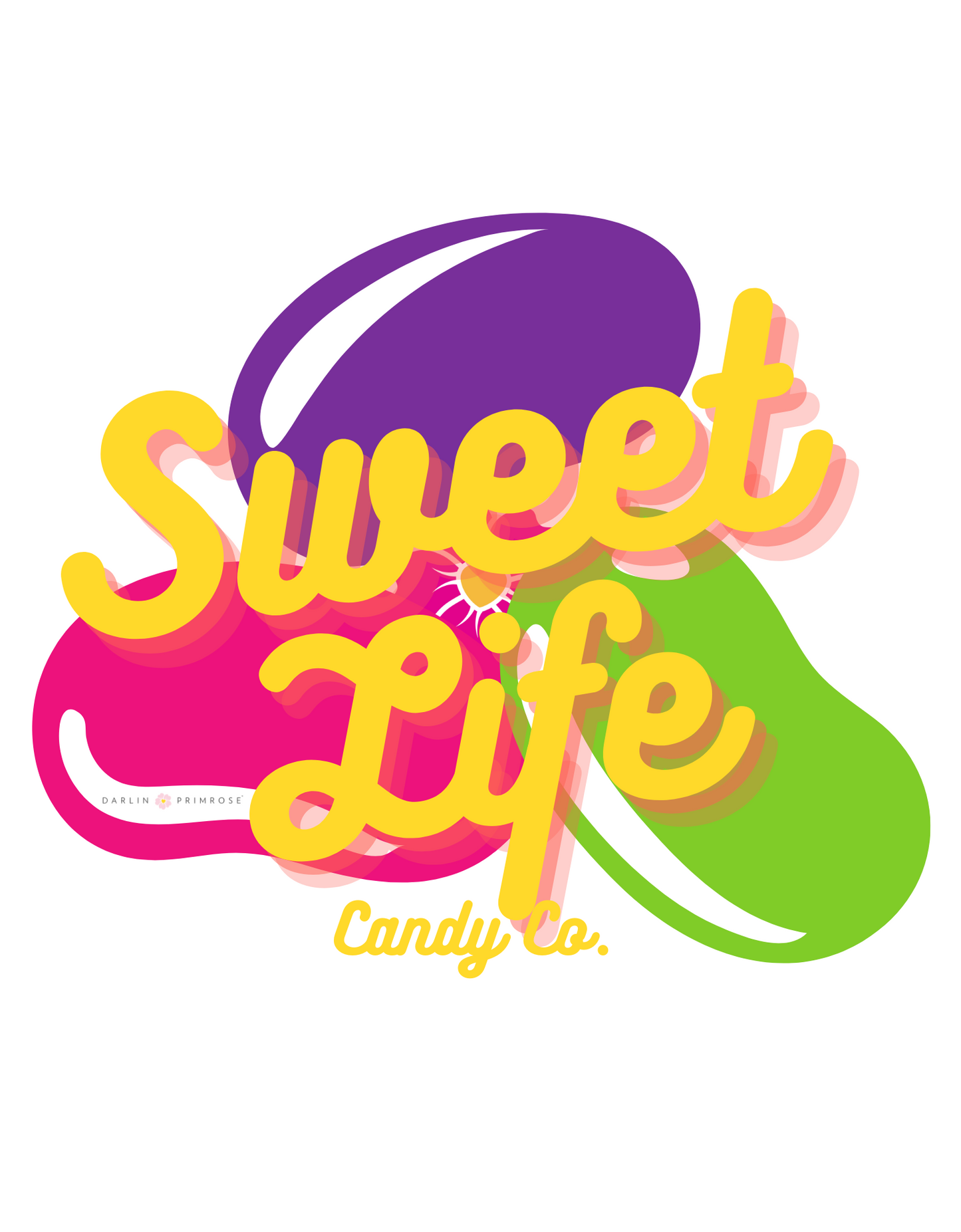 Sweet Life Candy Co™ Jelly Bean Unisex Tee-Darlin Primrose™