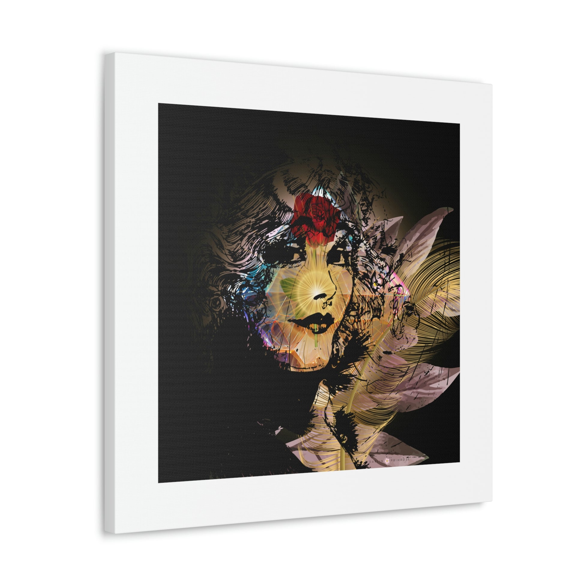 Silhouette inside your Silhouette- Canvas Gallery Wraps - Darlin Primrose