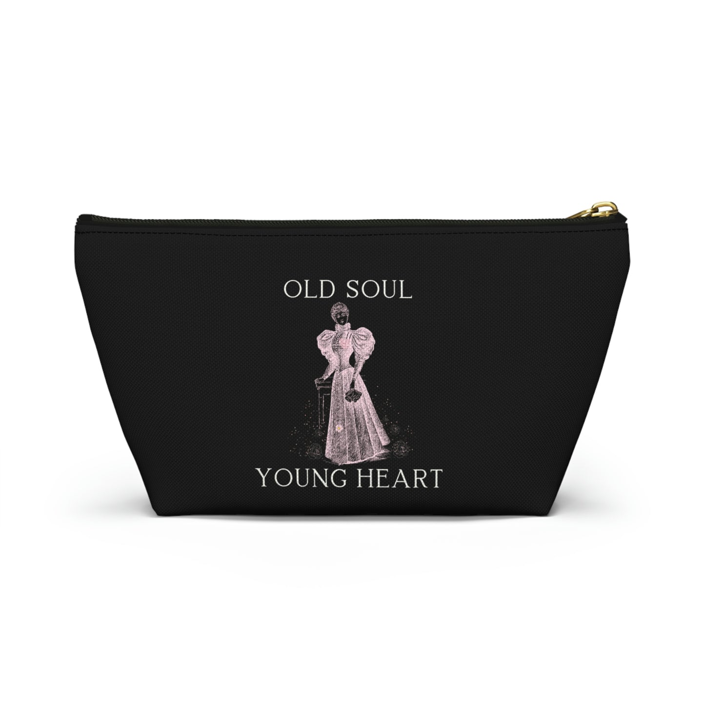 Old Soul Young Heart - Accessory Pouch w T-bottom - Darlin Primrose