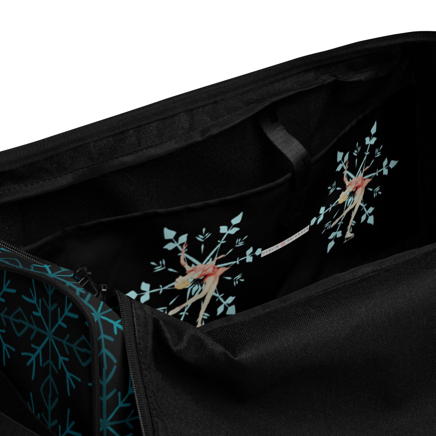 Magical Layback Snowflake Teal Duffle bag - Darlin Primrose™