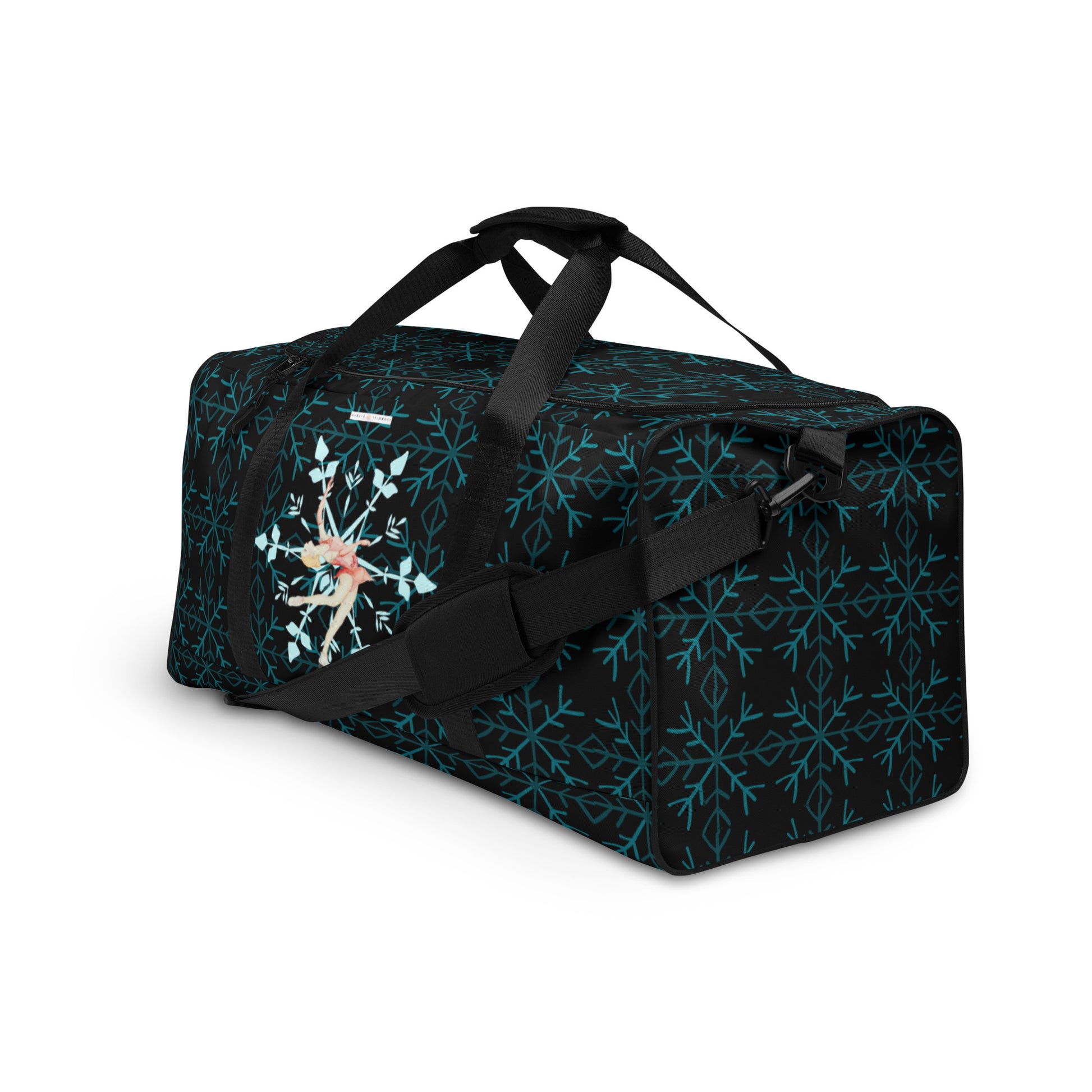 Magical Layback Snowflake Teal Duffle bag - Darlin Primrose™