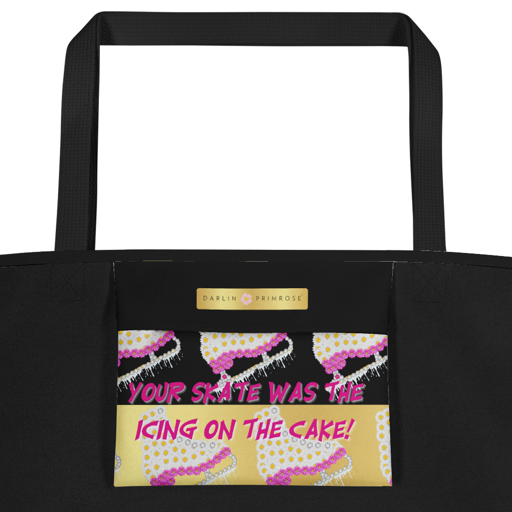 Your SKATE was the icing on the CAKE-Large Tote Bag-Darlin Primrose™