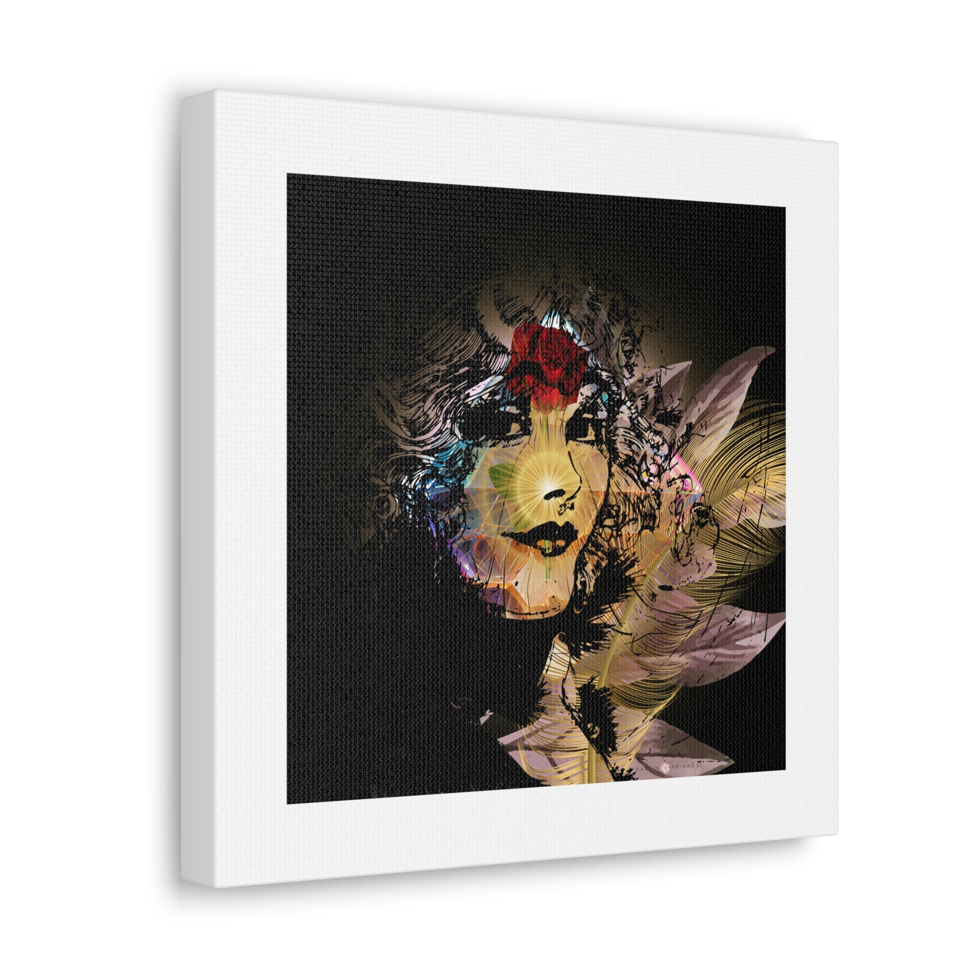 Silhouette inside your Silhouette- Canvas Gallery Wraps - Darlin Primrose