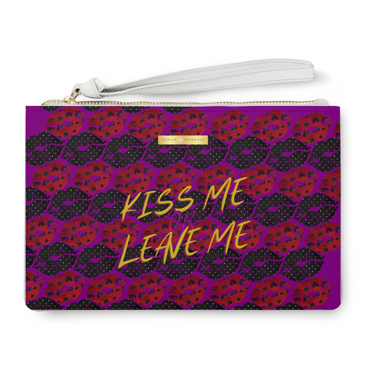 Kiss Me or Leave Me-Clutch Bags - Darlin Primrose