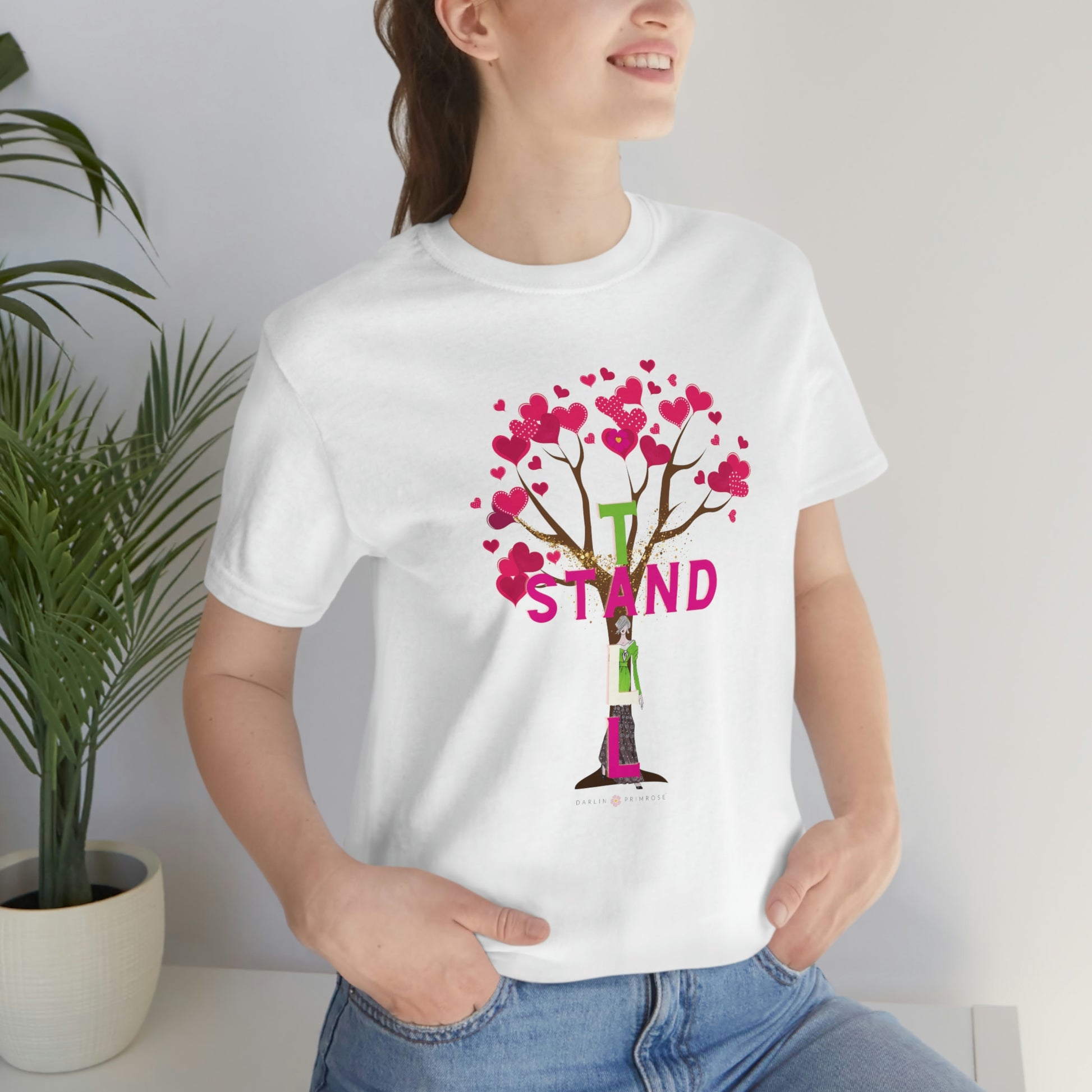 Stand TALL-Unisex Jersey Short Sleeve Tee - Darlin Primrose