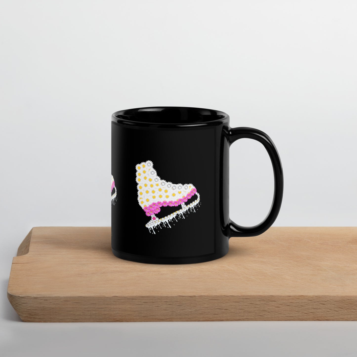 Your SKATE was the icing on the CAKE-Black Glossy Mug - Darlin Primrose