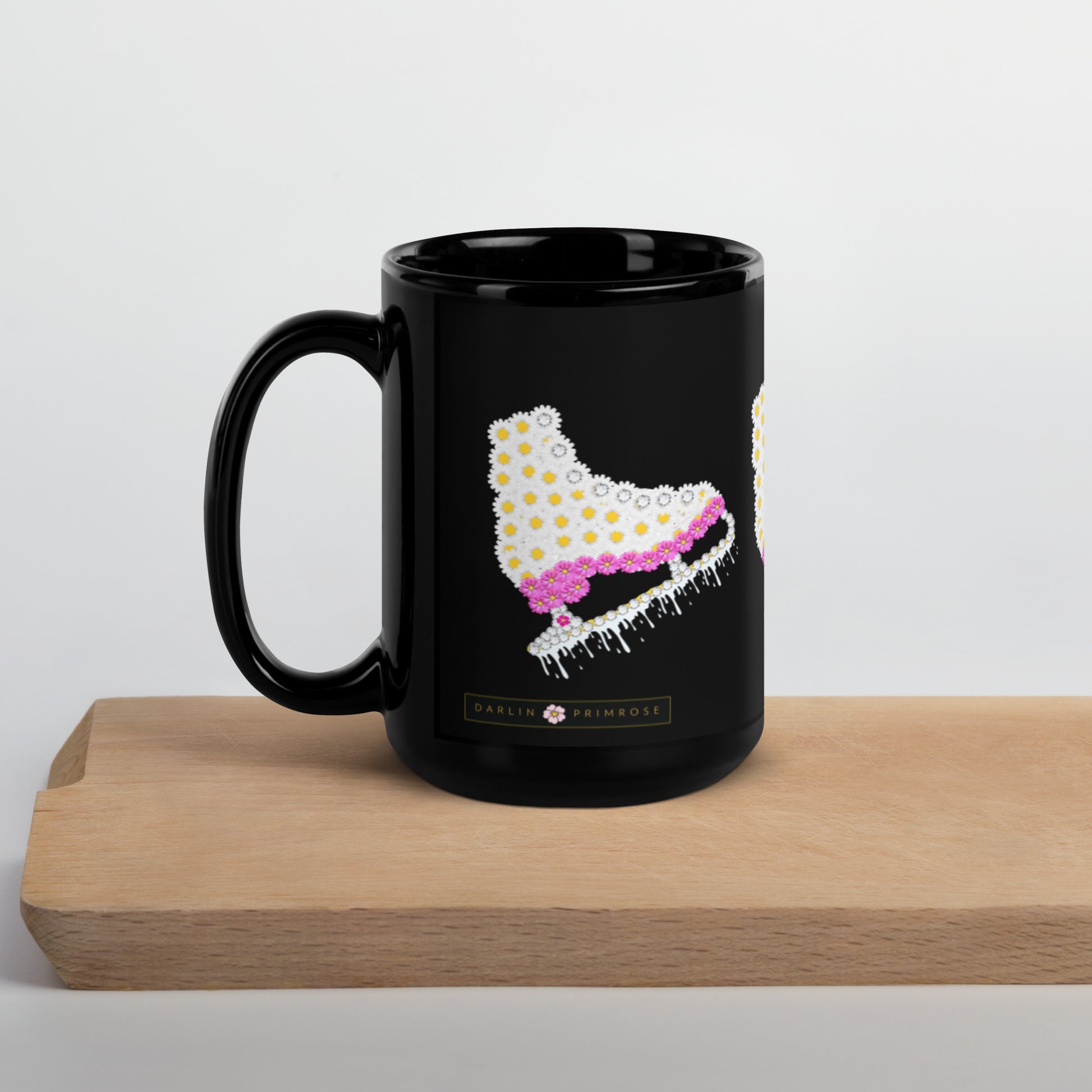 Your SKATE was the icing on the CAKE-Black Glossy Mug - Darlin Primrose