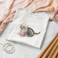 Whipped Cream on Kitten W Pink Rose- Woman's Softstyle Tee- Darlin Primrose™