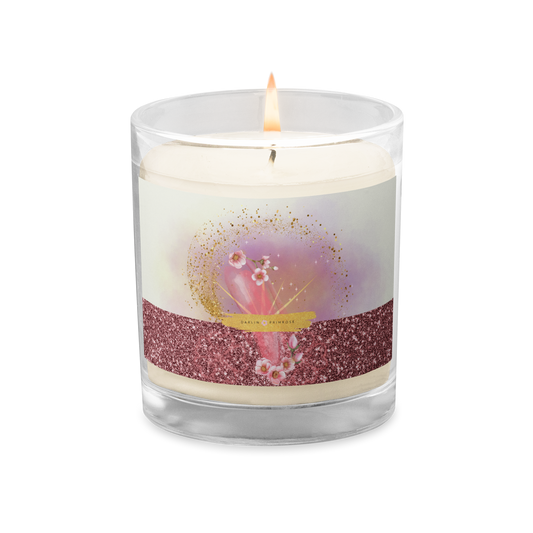 DARLIN PRIMROSE SIGNATURE COLLECTION- LIGHT Glass jar soy wax candle - Darlin Primrose