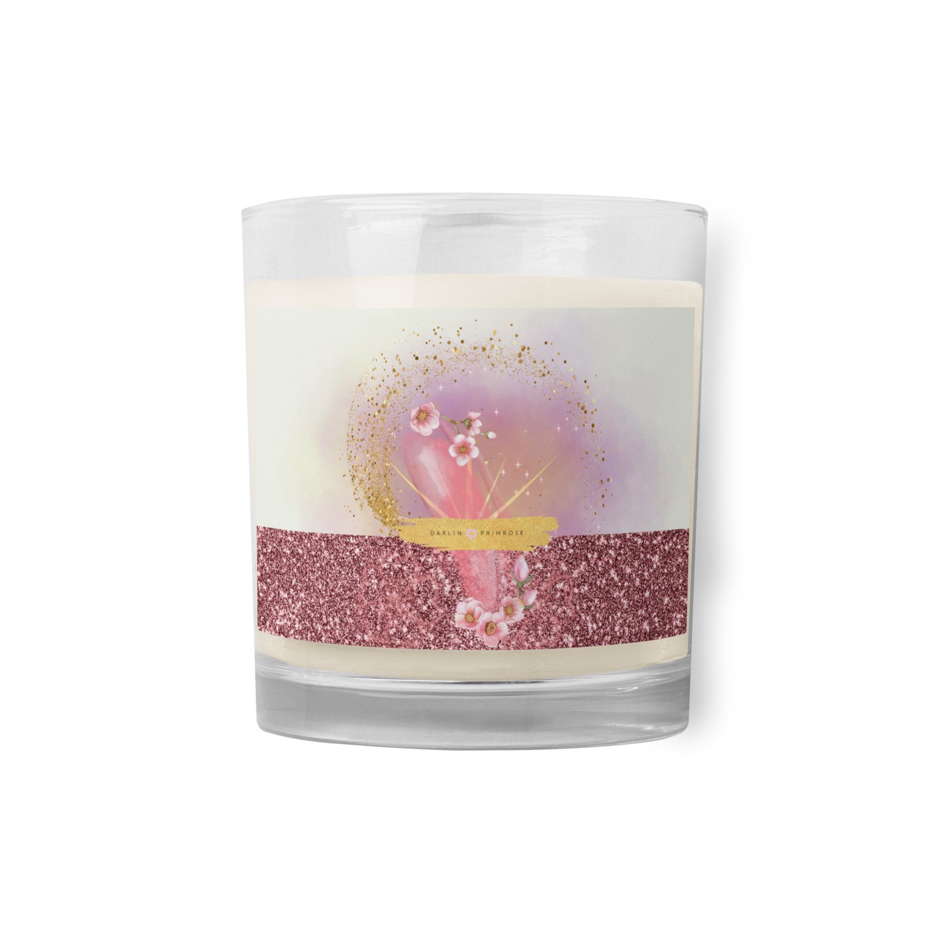 DARLIN PRIMROSE SIGNATURE COLLECTION- LIGHT Glass jar soy wax candle - Darlin Primrose