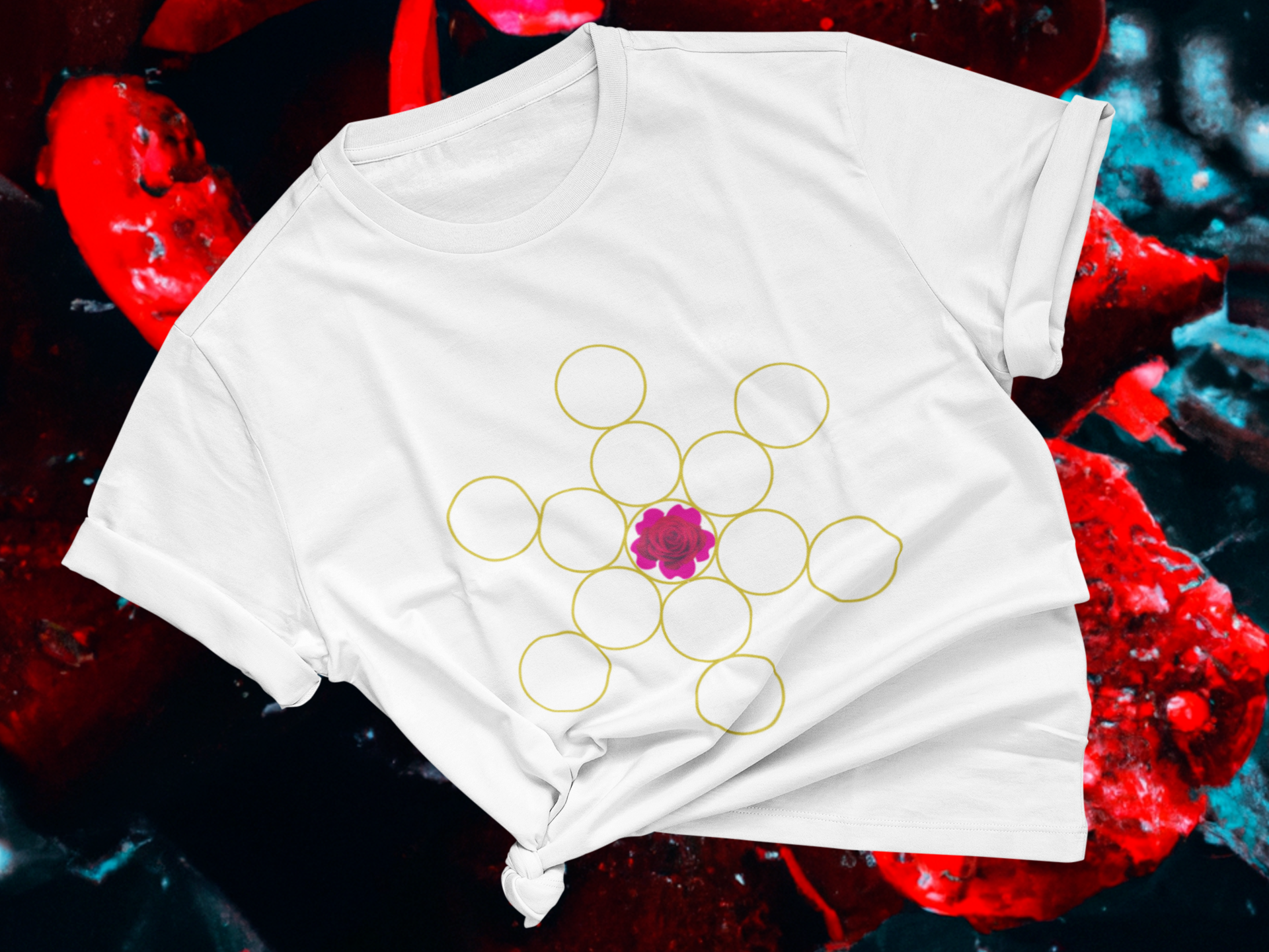 Centered Rose -Unisex Jersey Short Sleeve Tee - Darlin Primrose